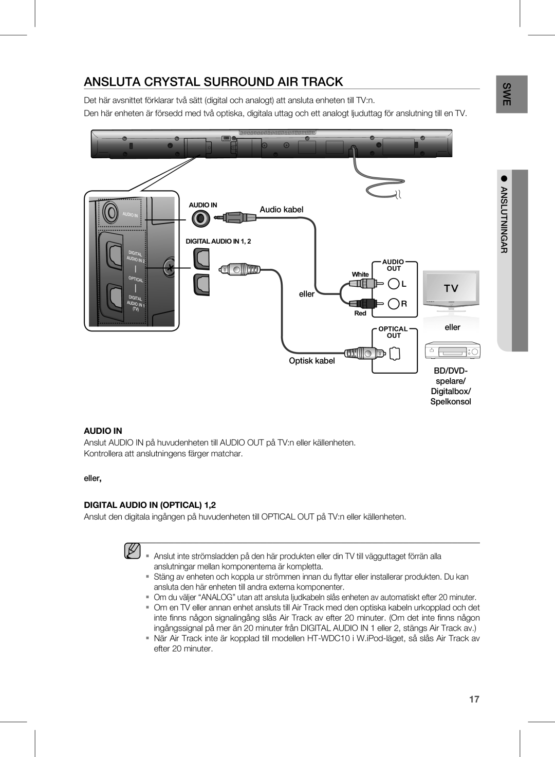 Samsung HW-D570/XE manual Audio 