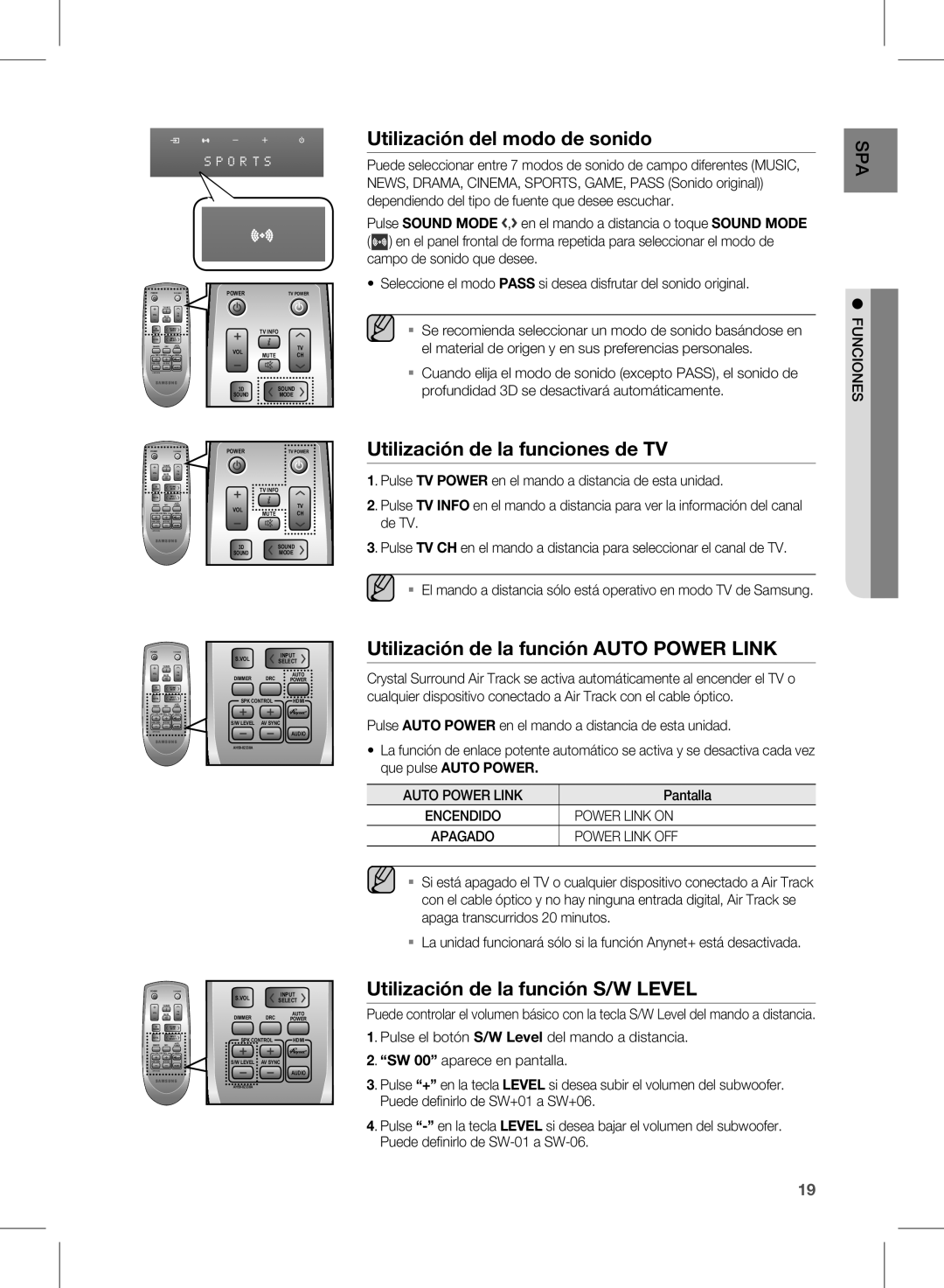 Samsung HW-D570/ZF manual Auto Power Link, Power Link on, Power Link OFF 