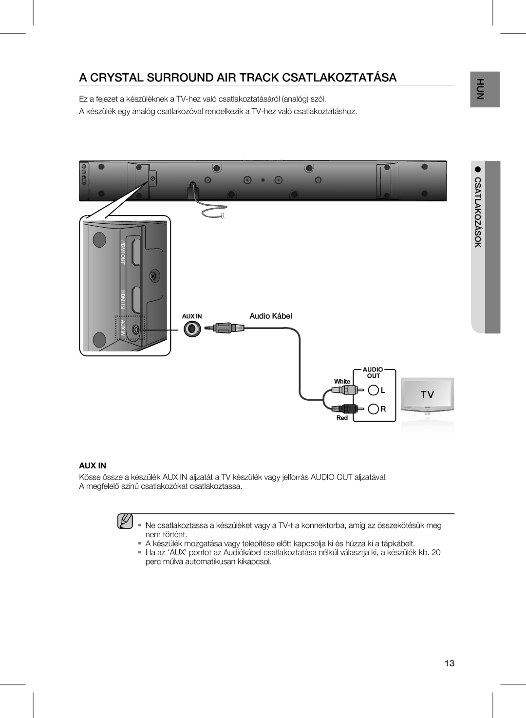 Samsung HW-E350/XE, HW-E350/EN manual Aux 