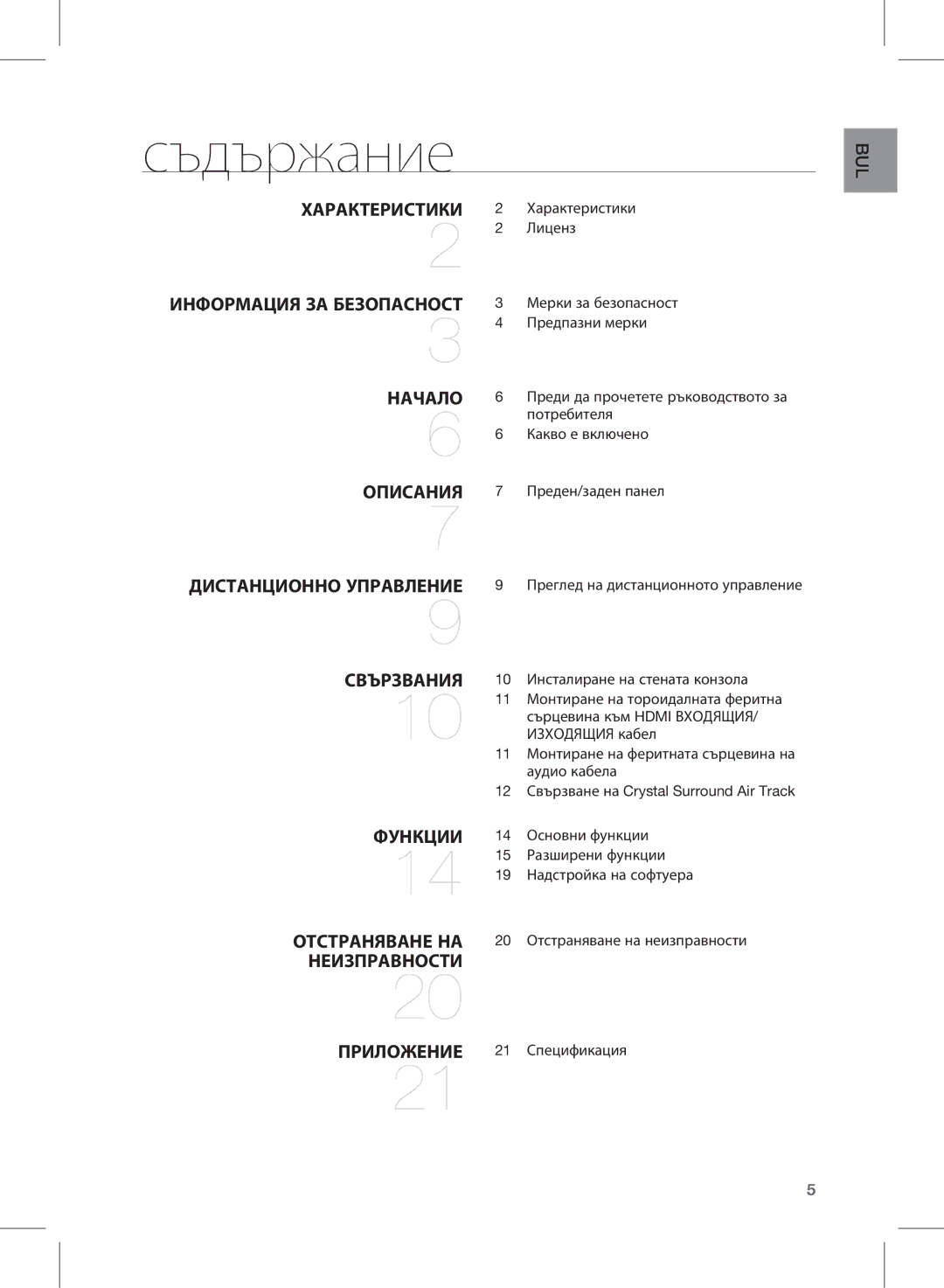 Samsung HW-E350/EN manual Съдържание 