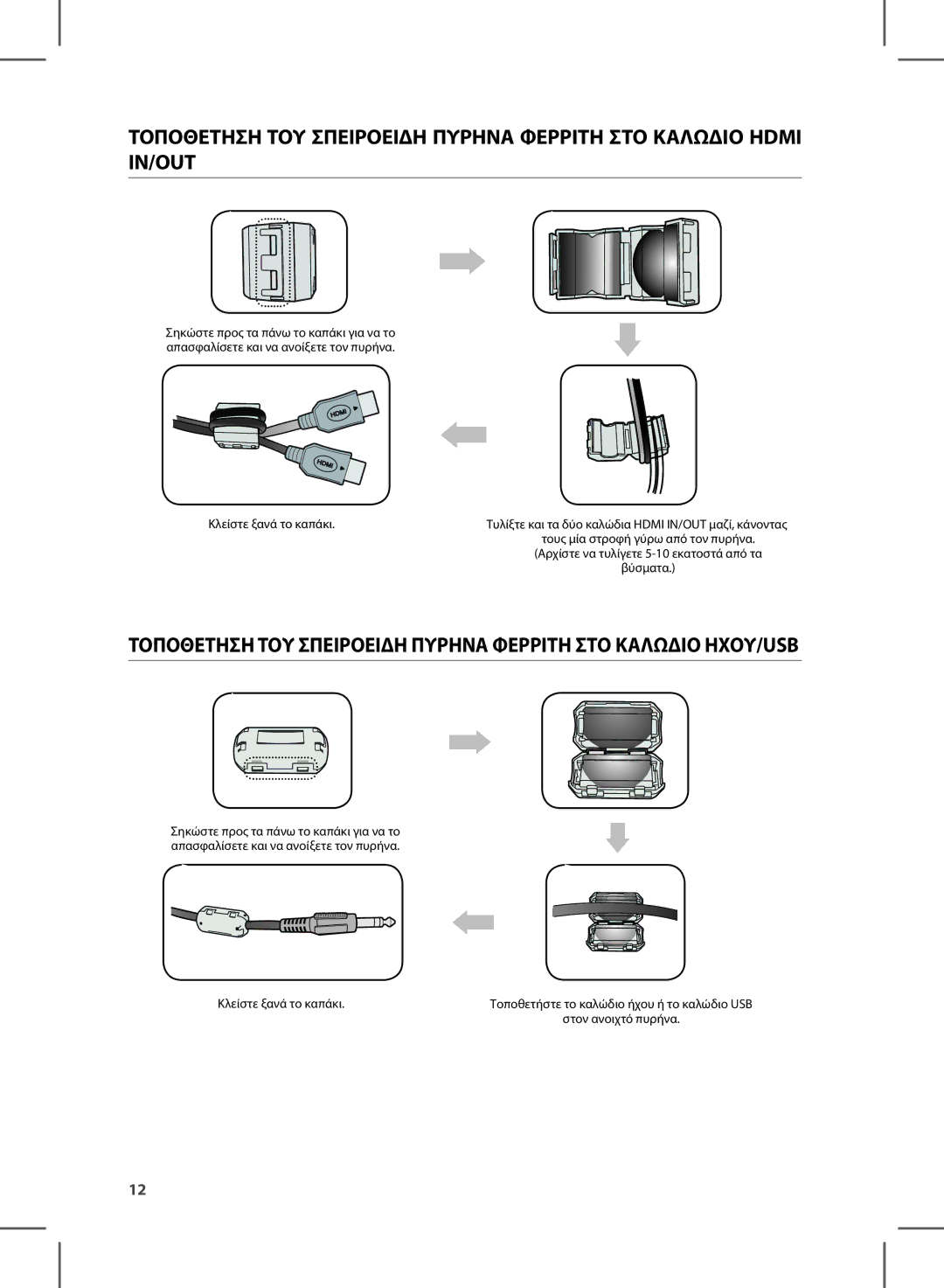 Samsung HW-E450/EN manual Κλείστε ξανά το καπάκι 