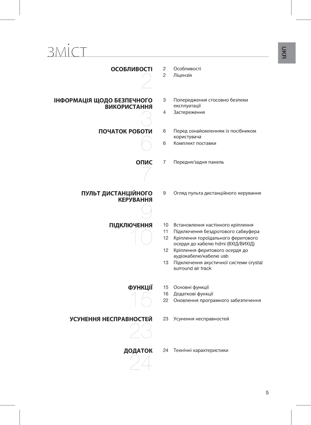 Samsung HW-E450/RU manual Зміст 