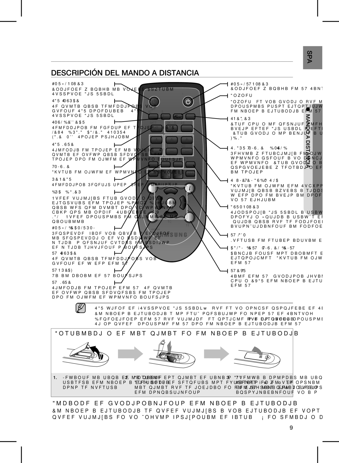 Samsung HW-E450/ZF manual Mando a distancia, Descripción DEL Mando a Distancia 