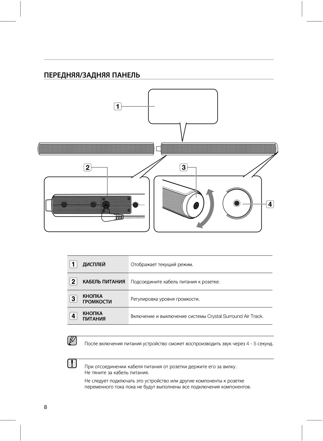 Samsung HW-E550/RU, HW-E551/RU manual Описание, ŲŨųŨŧŰƂƂŪţŧŰƂƂŲţŰŨŮſ 