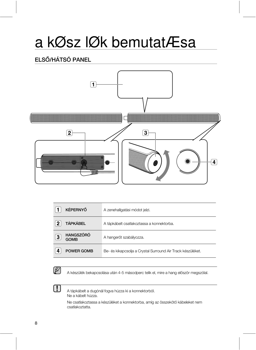 Samsung HW-E551/EN, HW-E551/XE manual Készülék bemutatása, 4Ć«54»1, Dtbumblpubuub 