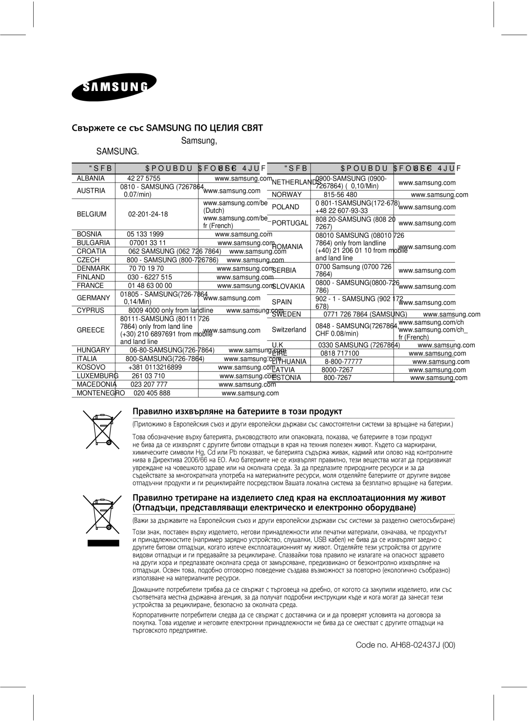 Samsung HW-E551/EN manual $PefOp+ , 8FC4JUF 