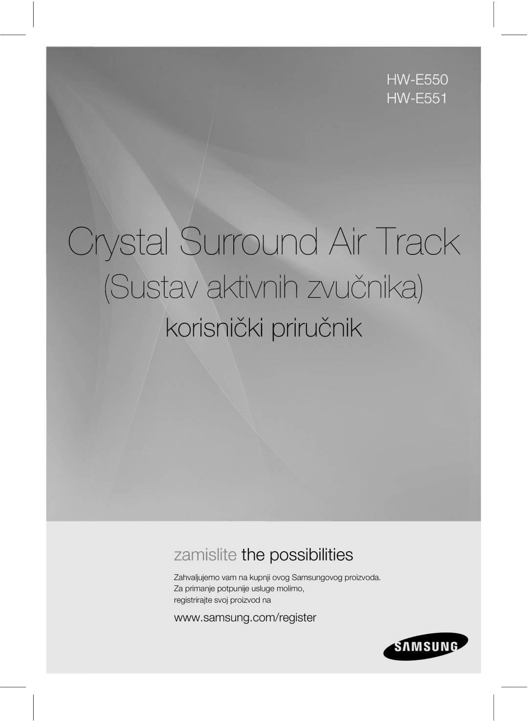 Samsung HW-E551/EN manual Crystal Surround Air Track 