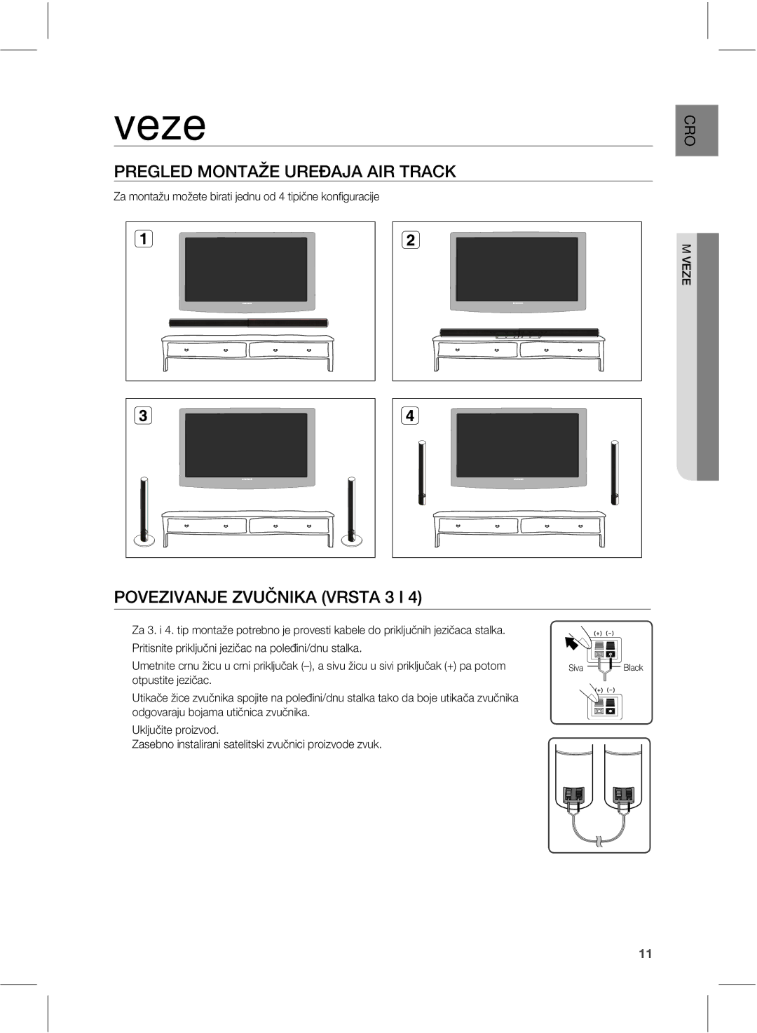 Samsung HW-E551/EN manual Veze, 13&-&%.0/5Ç&63&Ą+*353$, 107&*7/+&76Ă/*, 7345* 