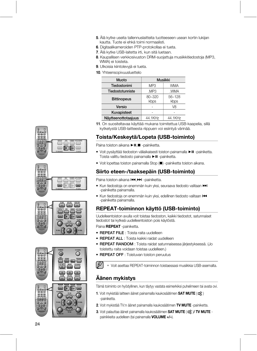 Samsung HW-E551/XE manual 5PJTUB,FTLFZUÊ-PQFUB64#UPJNJOUP, 4JJSUPFUFFOUBBLTFQÊJO 64#UPJNJOUP, ­ÊofoNzljtuzt 