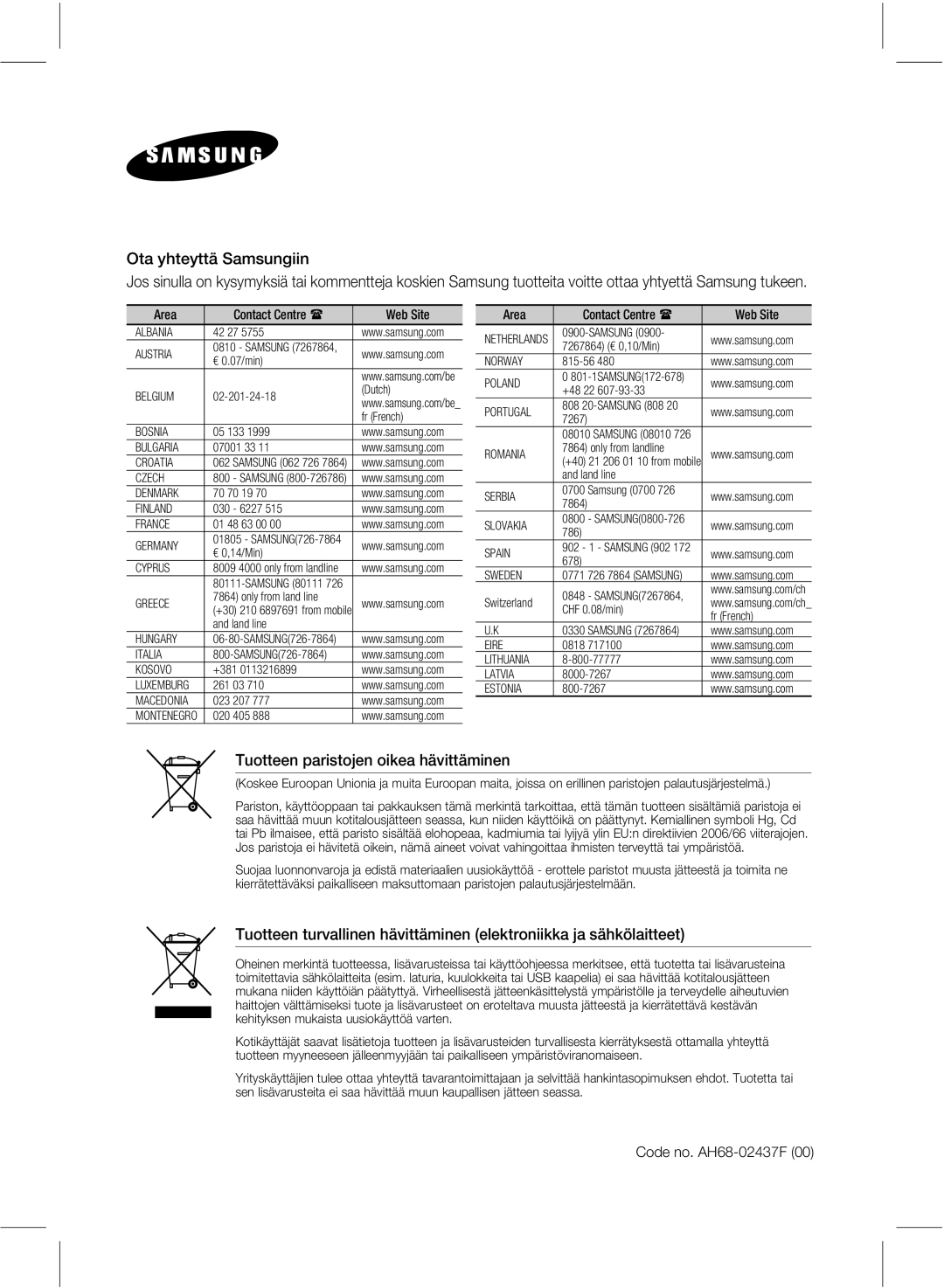 Samsung HW-E551/XE manual 0UBZIUFZUUÊ4BNTVOHJJO 