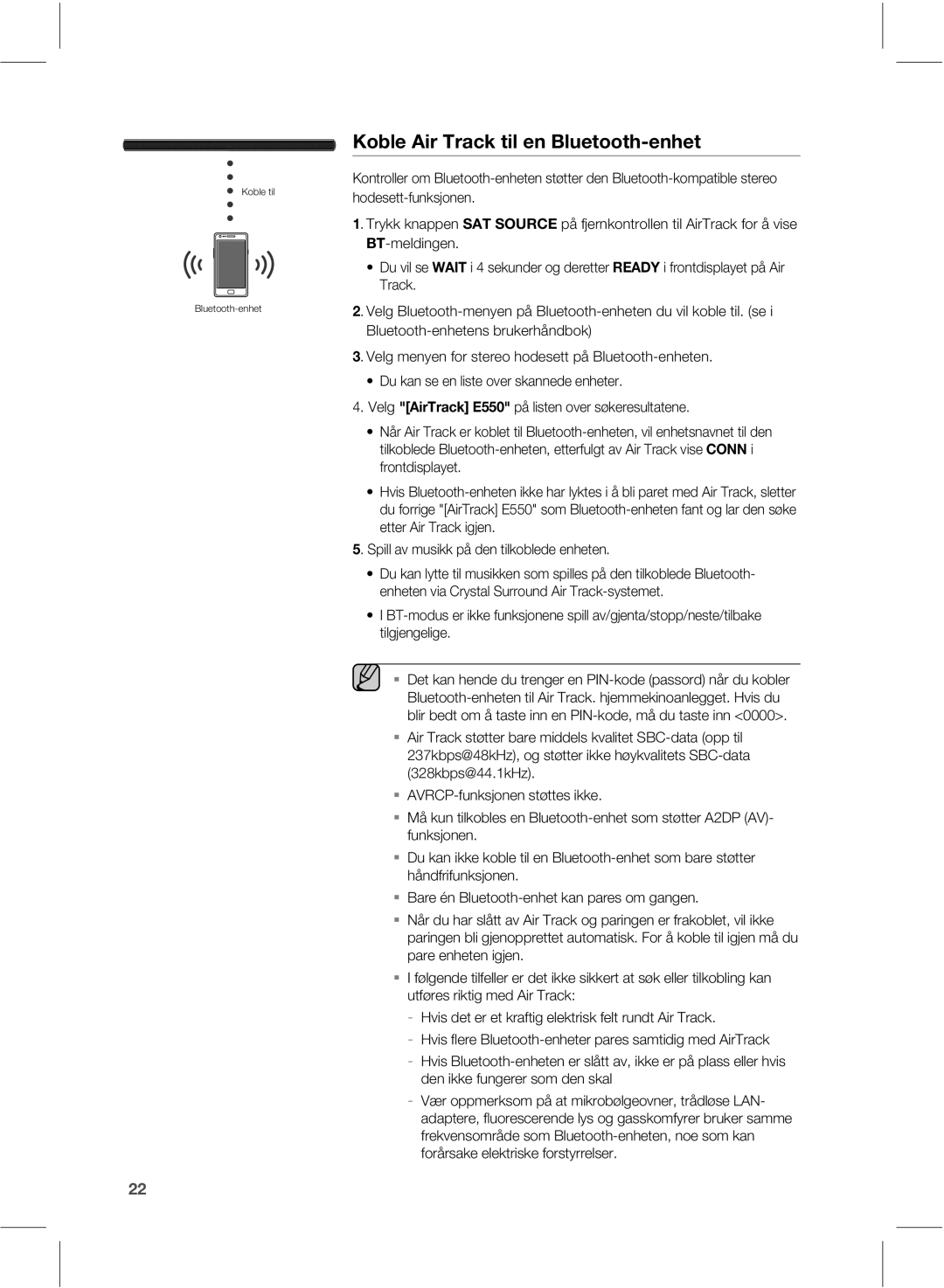 Samsung HW-E551/XE manual PCMFJS5SBDLUJMFO#MVFUPPUIFOIFU 