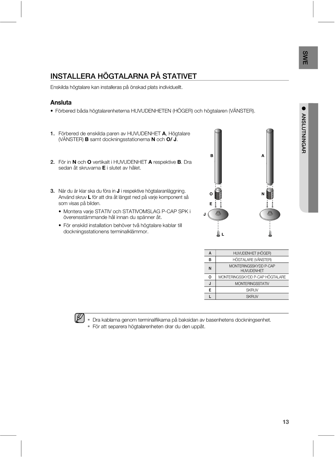 Samsung HW-E551/XE manual 45--&3½5-3/1¯455*7&5, TfeboÌuTlsvwbsob &JTmvufuBwIìmfu, Som visas på bilden 