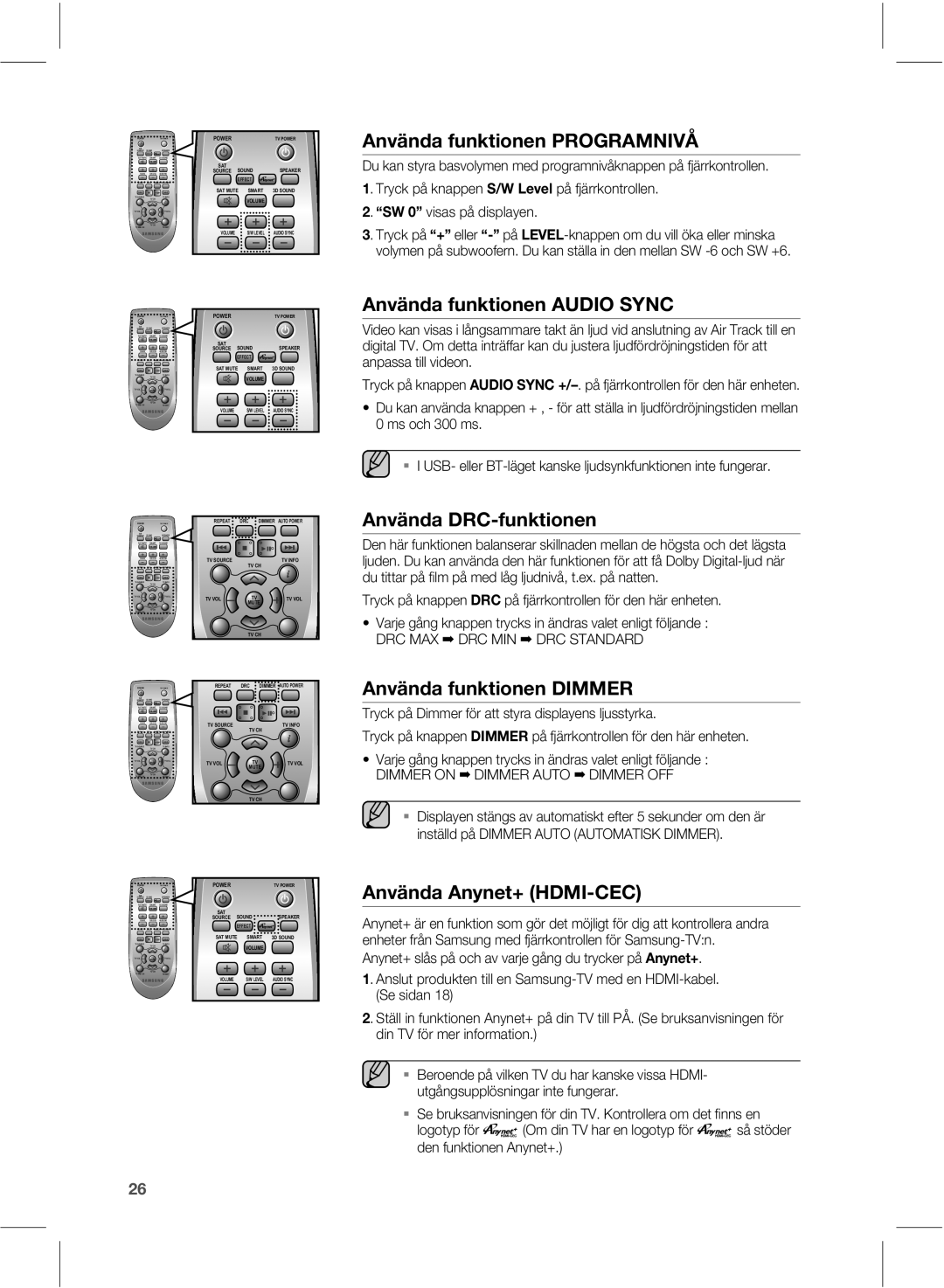 Samsung HW-E551/XE manual OWÊOEBGVOLUJPOFO1303./*7¯, OWÊOEBGVOLUJPOFO6%*04/$, OWÊOEB%3$GVOLUJPOFO 