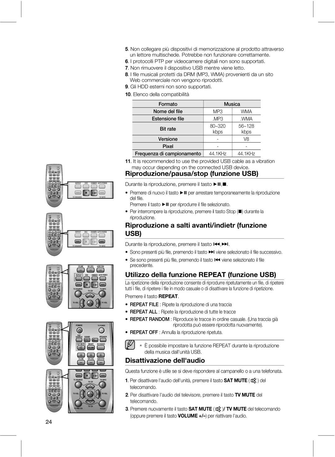 Samsung HW-E551/ZF 3JQSPEVJPOFQBVTBTUPQ GVOJPOF64#, 6UJMJPEFMMBGVOJPOF3&1&5 GVOJPOF64#, JTBUUJWBJPOFEFMMhBVEJP 