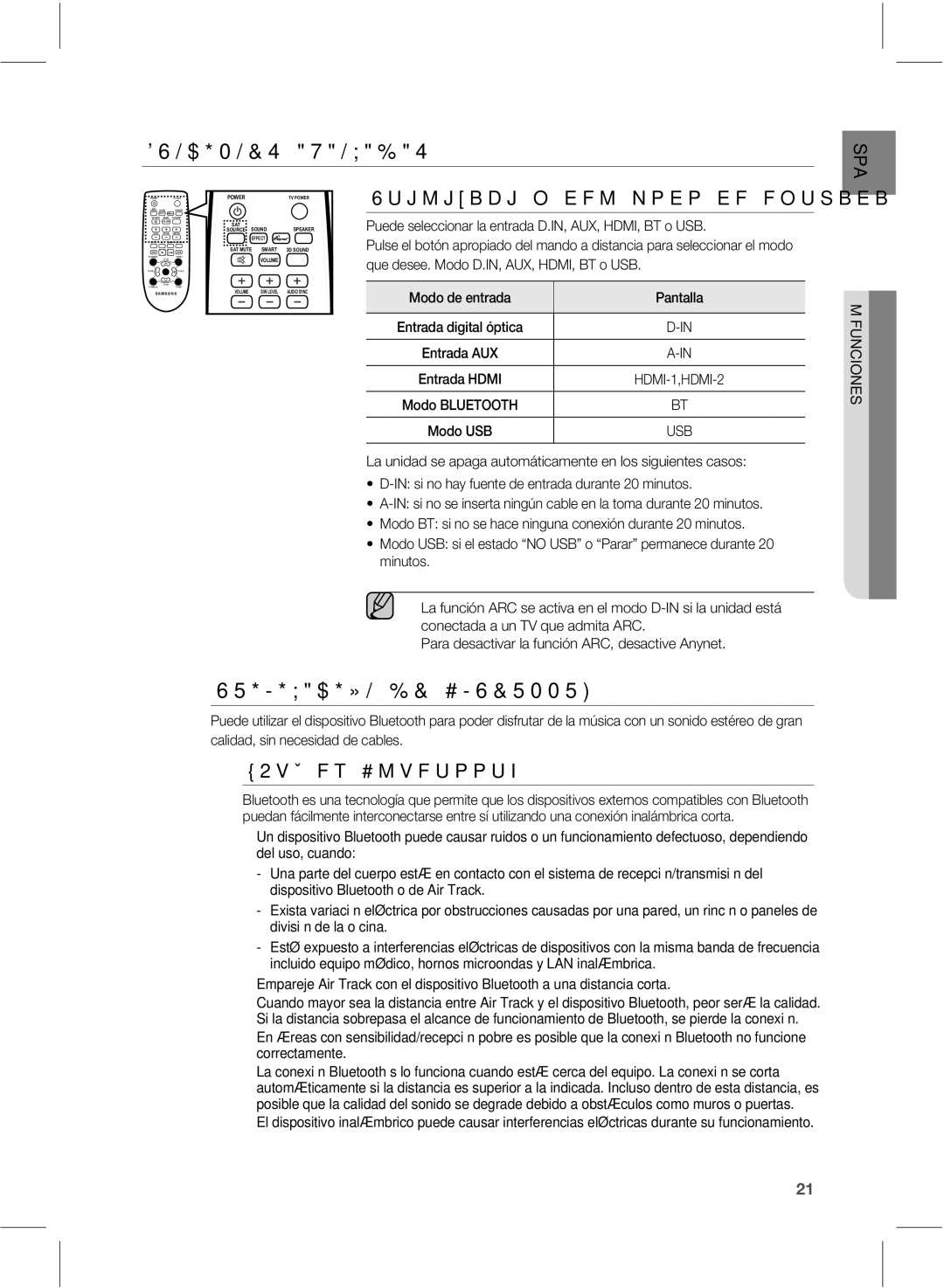 Samsung HW-E551/ZF manual 6UJMJBDJØOEFMNPEPEFFOUSBEB, 2VÏFT#MVFUPPUI, PEPEFFOUSBEB 1BOUBMMB, Njovupt 