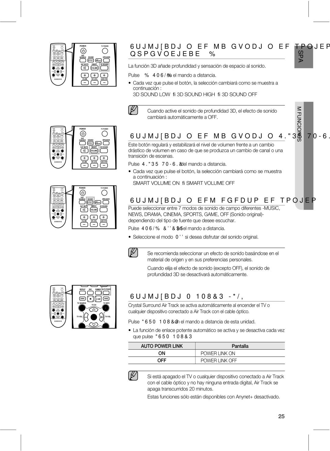 Samsung HW-E551/ZF manual 6UJMJBDJØOEFMBGVODJØO4.3570-6, 6UJMJBDJØOEFMFGFDUPEFTPOJEP 