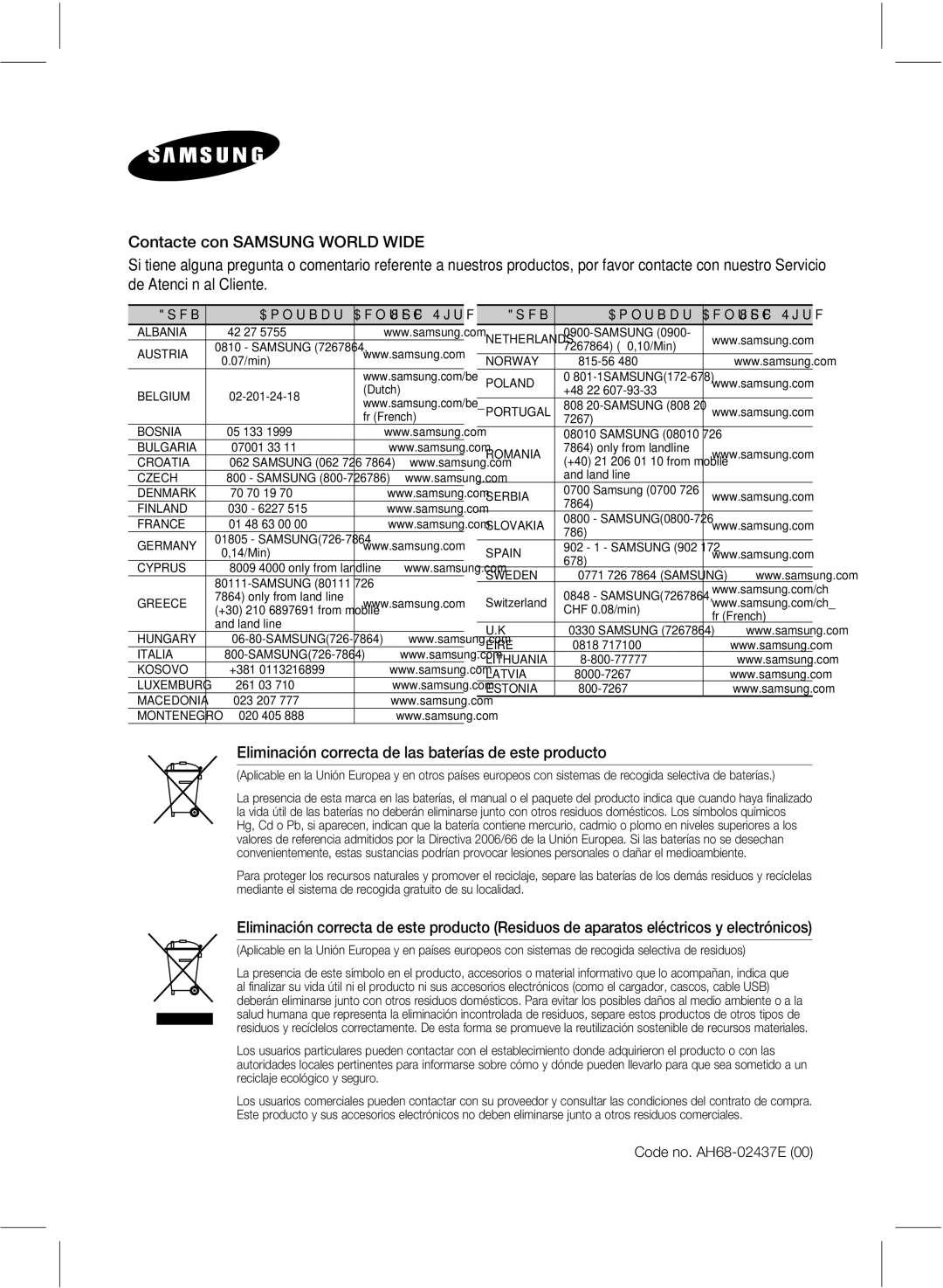 Samsung HW-E551/ZF manual $PefOp& , 8FC4JUF 