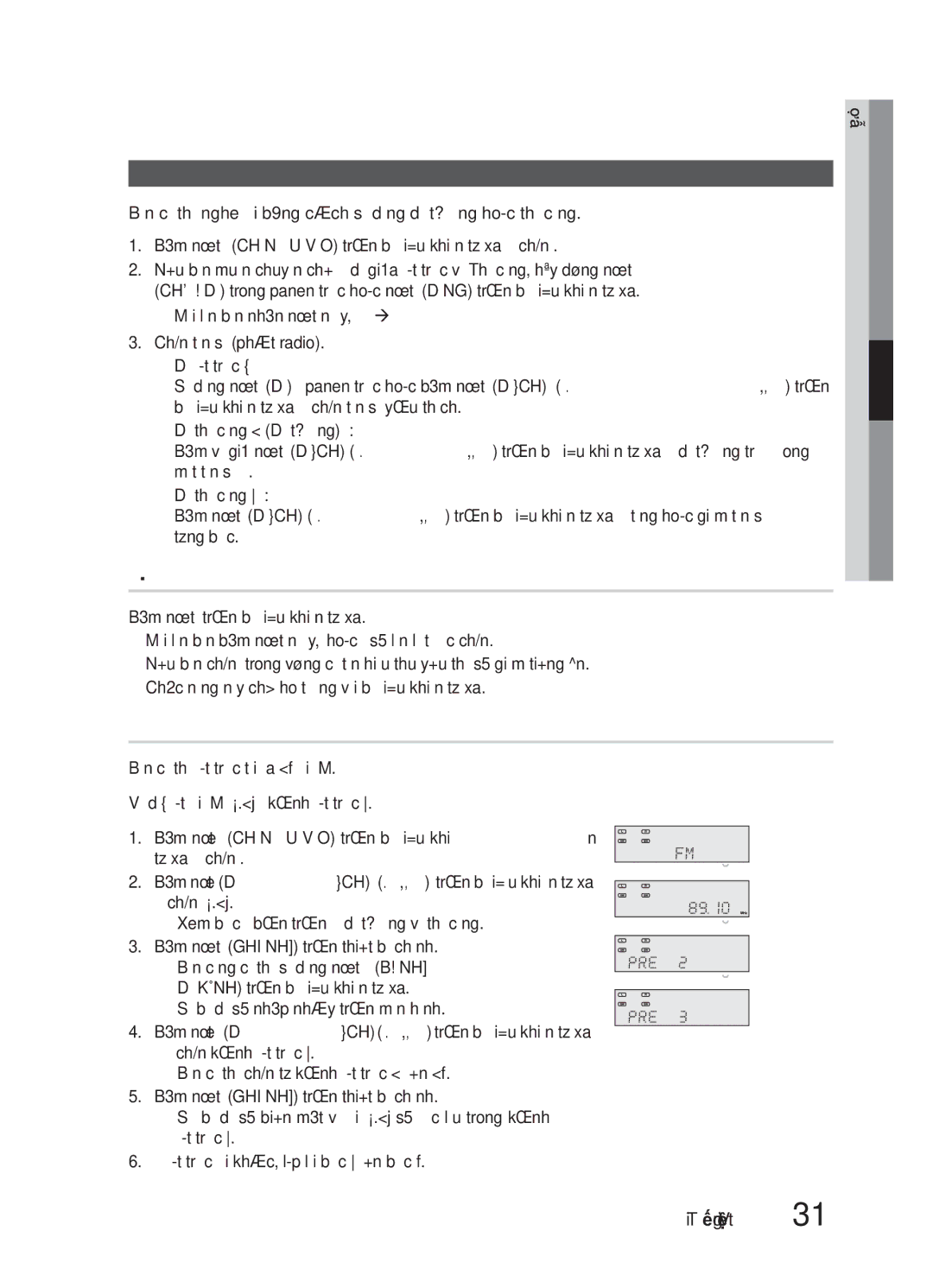 Samsung HW-E6500/XV manual Nghe trong chế độ Mono/Stereo 