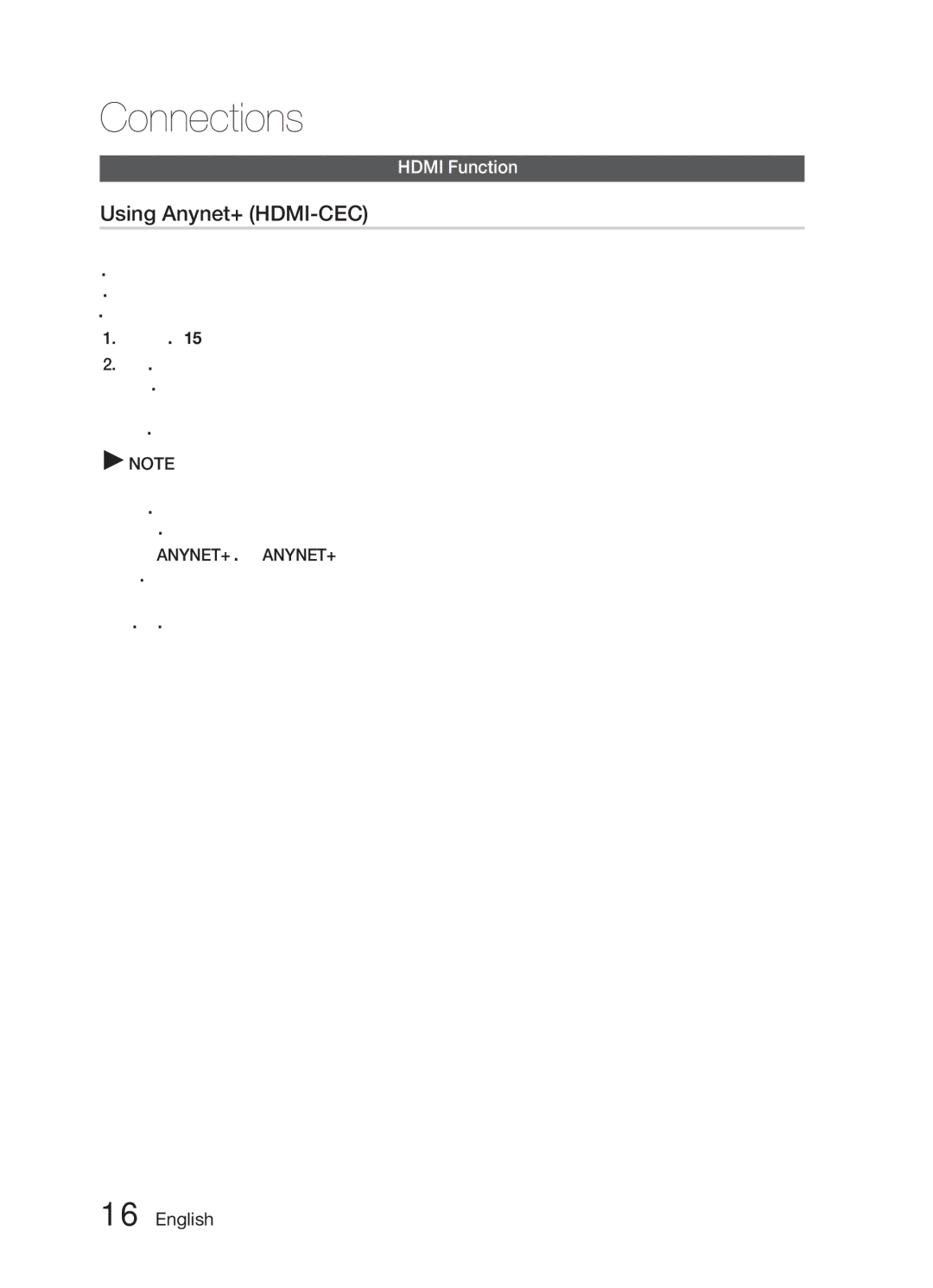 Samsung HW-E6500/XV manual Using Anynet+ HDMI-CEC, Hdmi Function 