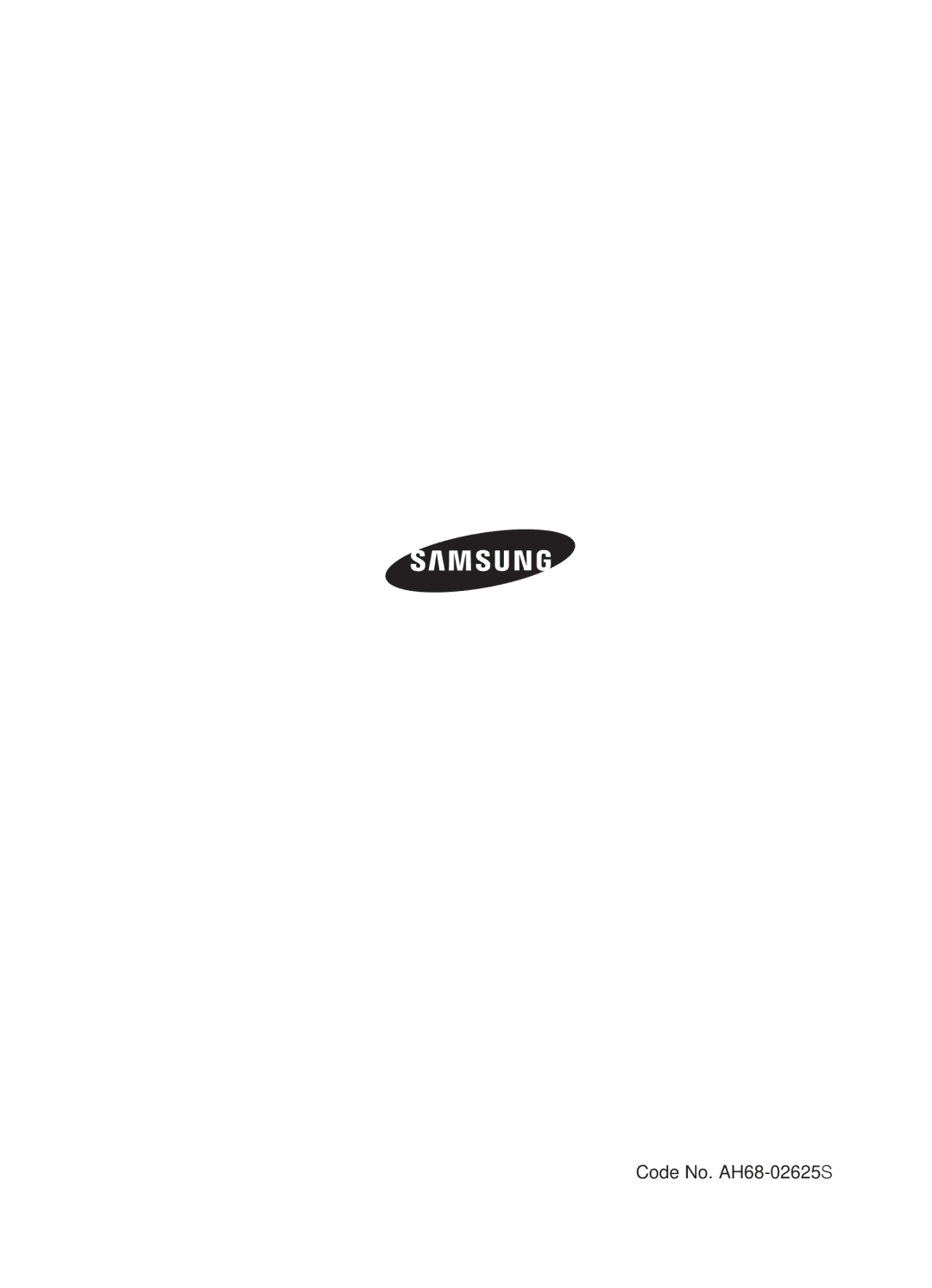 Samsung HW-E6500/XV manual Code No. AH68-02625S 