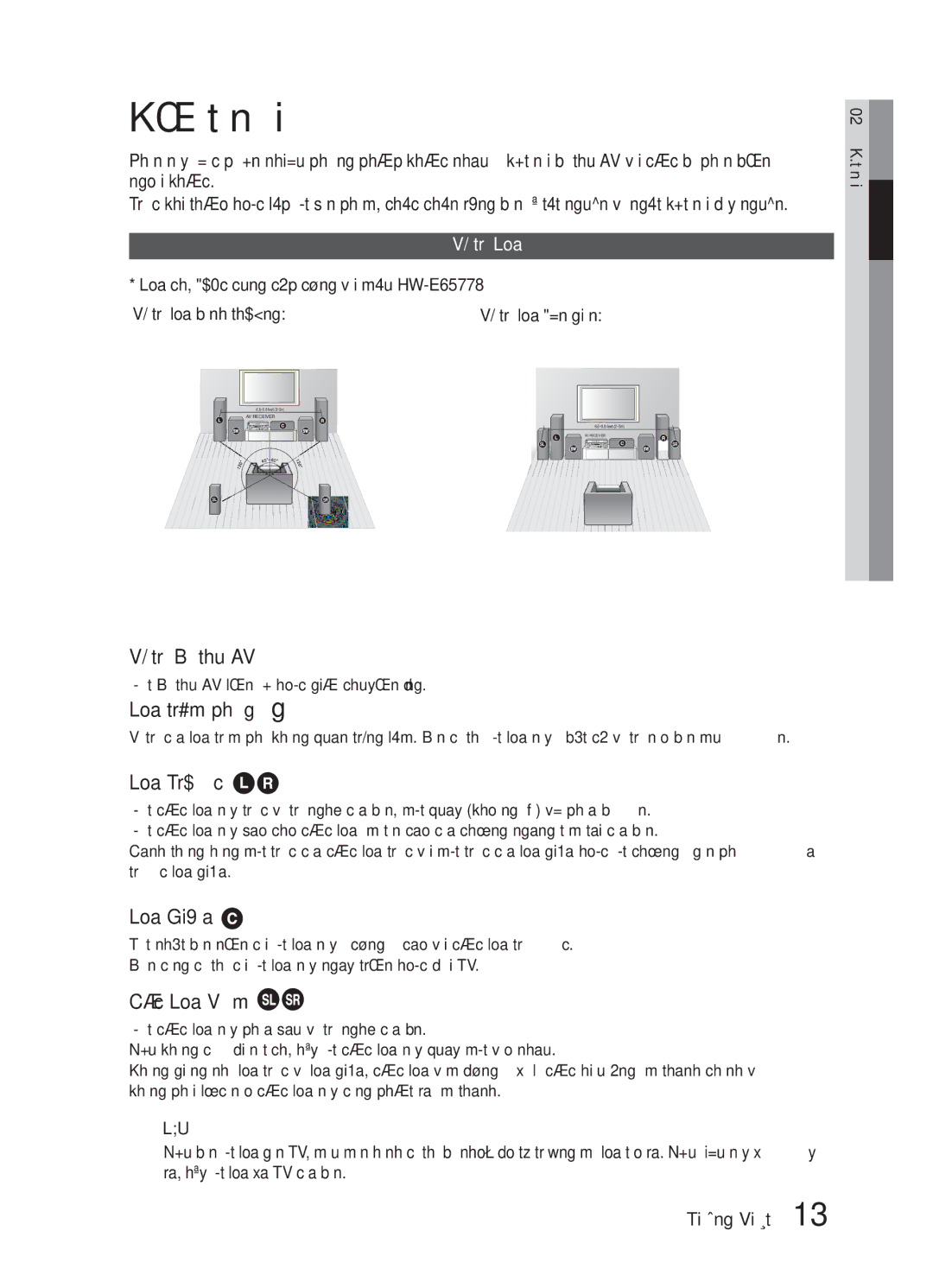 Samsung HW-E6500/XV manual Kết nối 