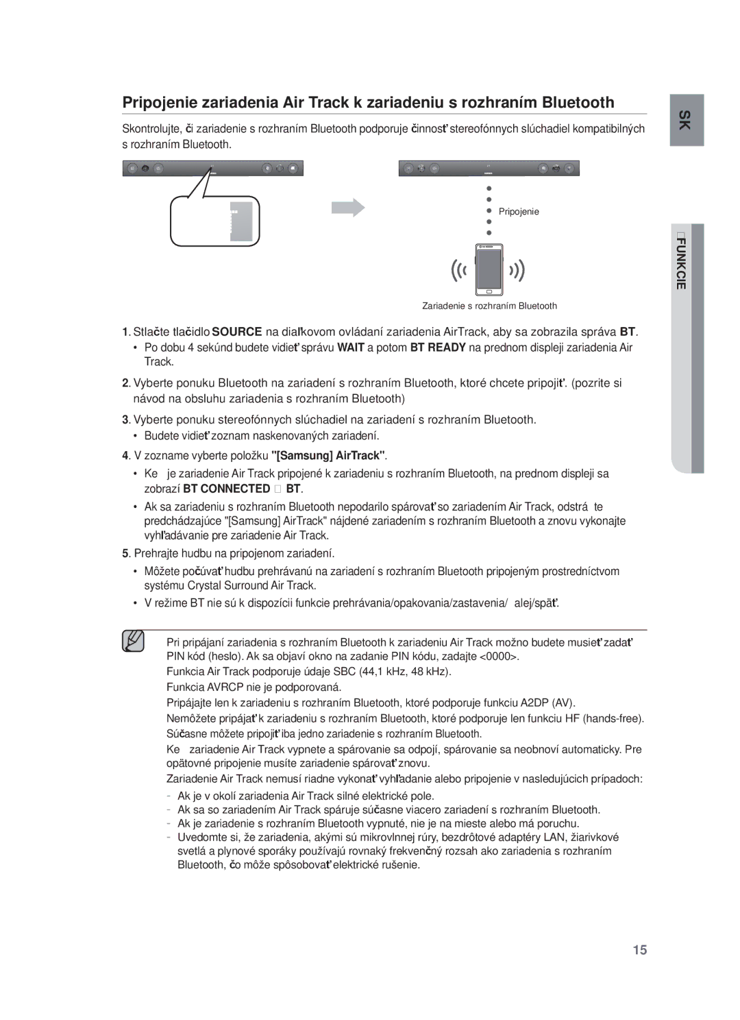 Samsung HW-F450/XE, HW-F450/EN manual Funkcie 