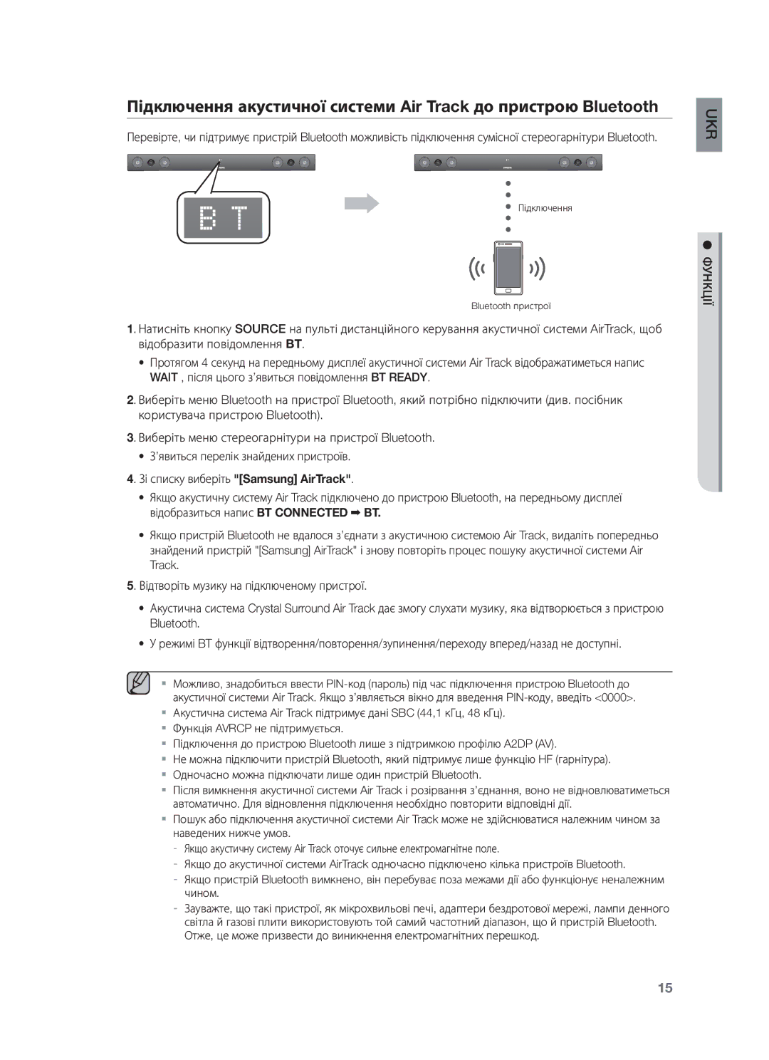 Samsung HW-F450/RU manual Функції 