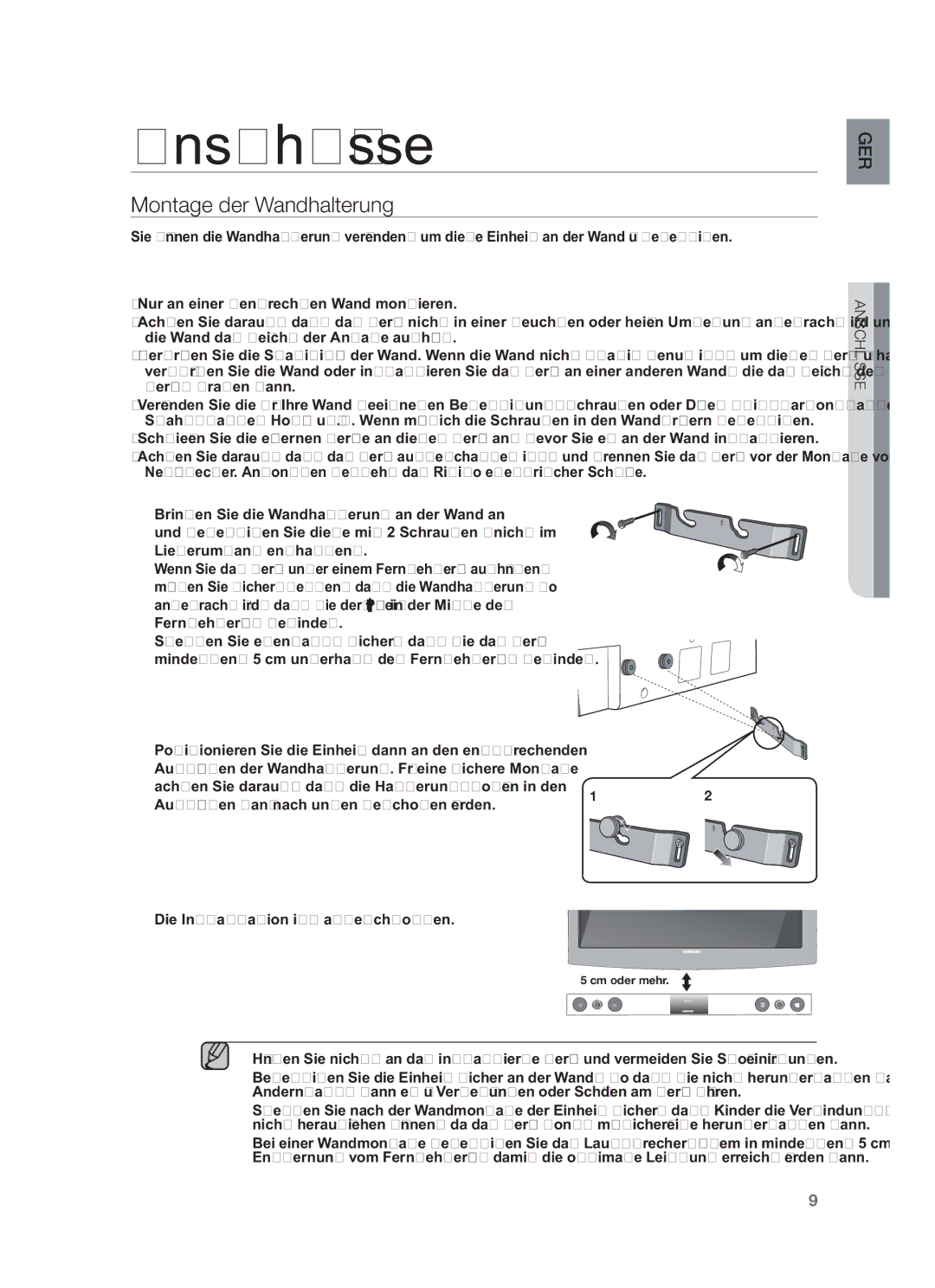 Samsung HW-F450/EN, HW-F450/TK, HW-F450/XN, HW-F450/ZF, HW-F450/XE manual Anschlüsse 