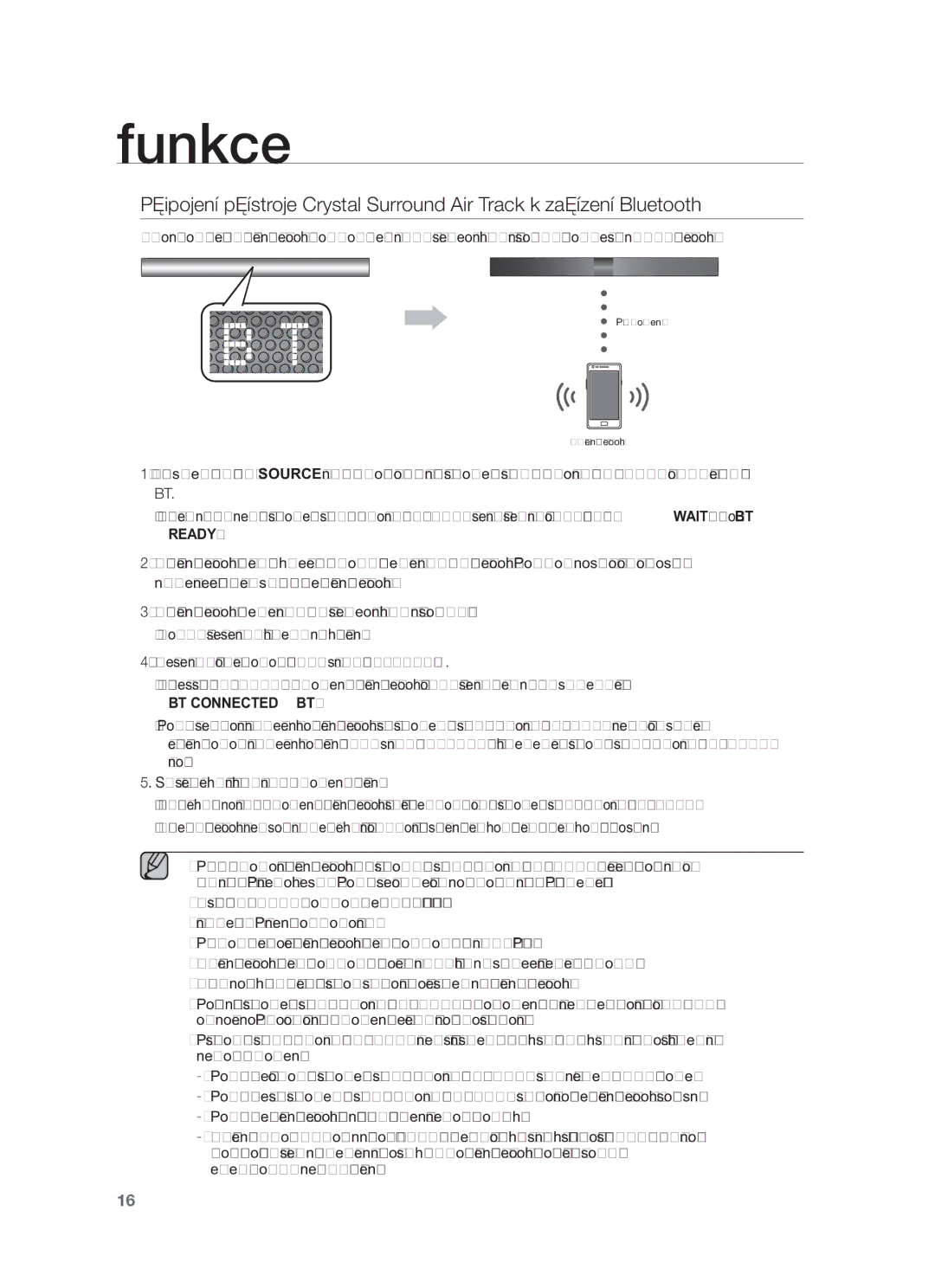 Samsung HW-F551/XE, HW-F551/EN, HW-F550/EN, HW-F550/XE manual BT Connected BT 