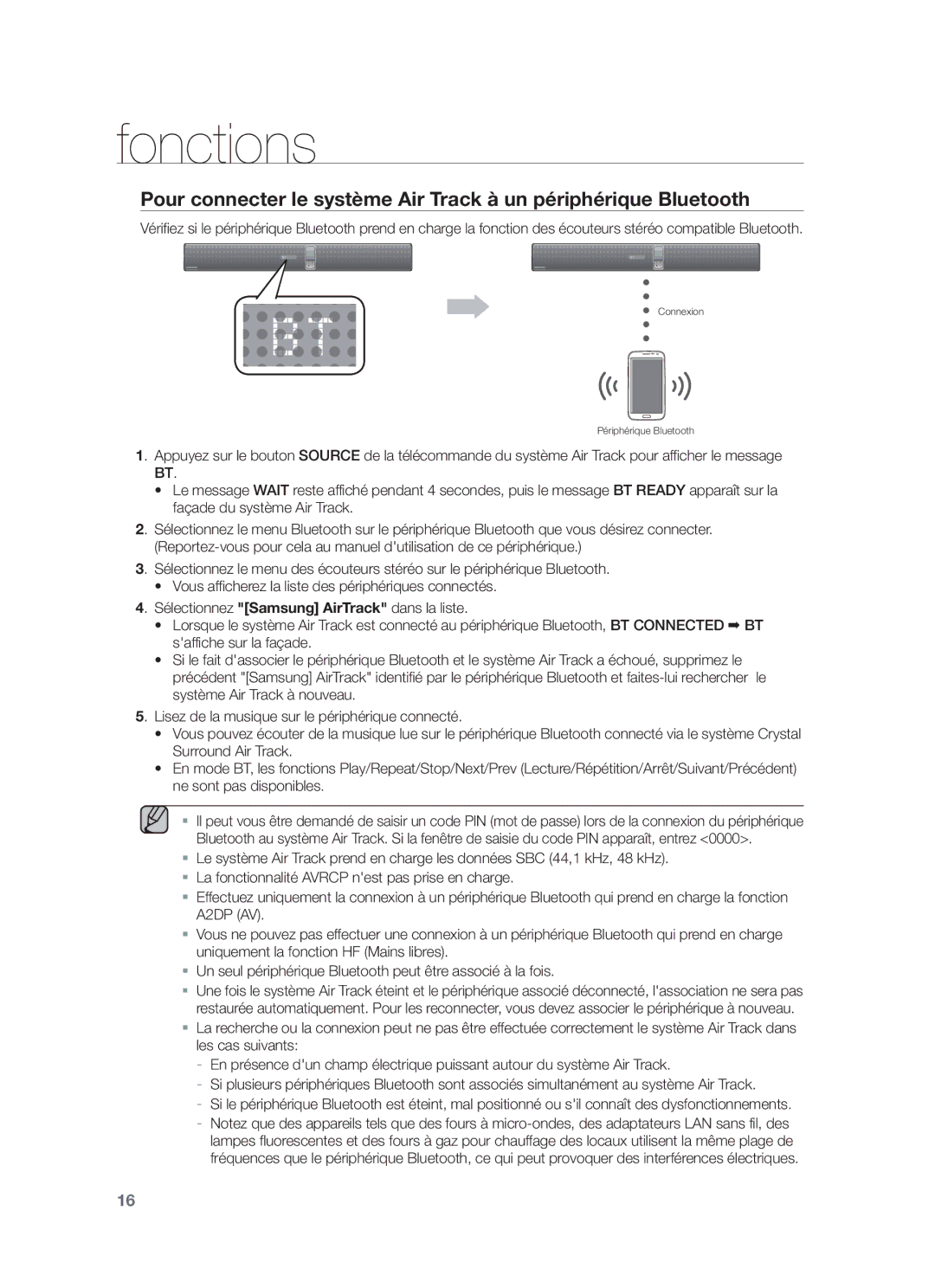 Samsung HW-F750/ZF, HW-F750/EN, HW-F751/ZF manual Connexion Périphérique Bluetooth 