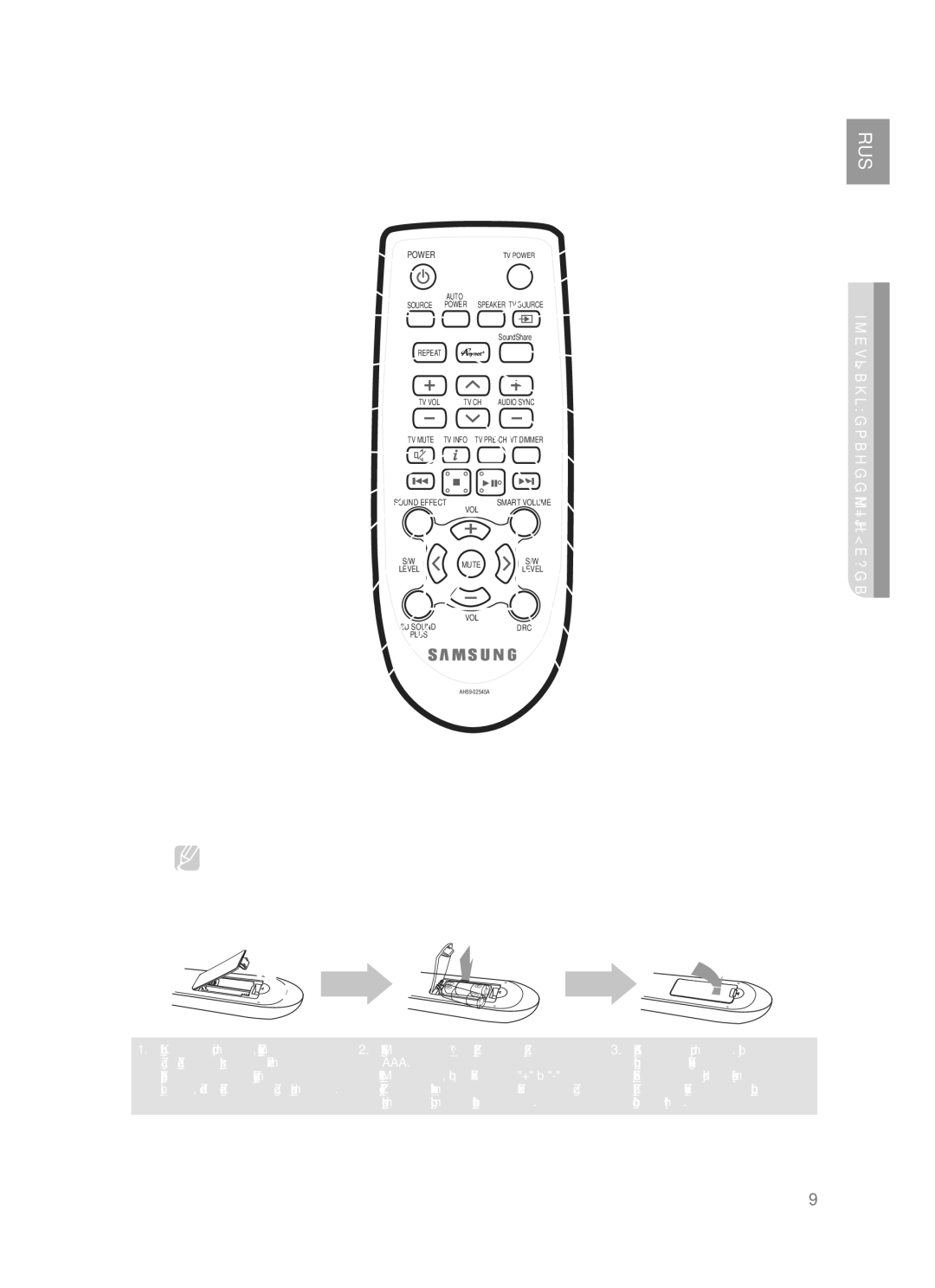 Samsung HW-F750/RU manual ЗɇȺКɈɆɋɌȼɈ ɋ Пульɍɉɇ ДИɋɌȺɇЦИɈɇɇɈГɈ УПɊȺȼЛȿɇИЯ, Ɋɚдиɭɫ дɟɣɫтвия пɭльтɚ диɫтɚнциɨннɨгɨ ɭпɪɚвлɟния 