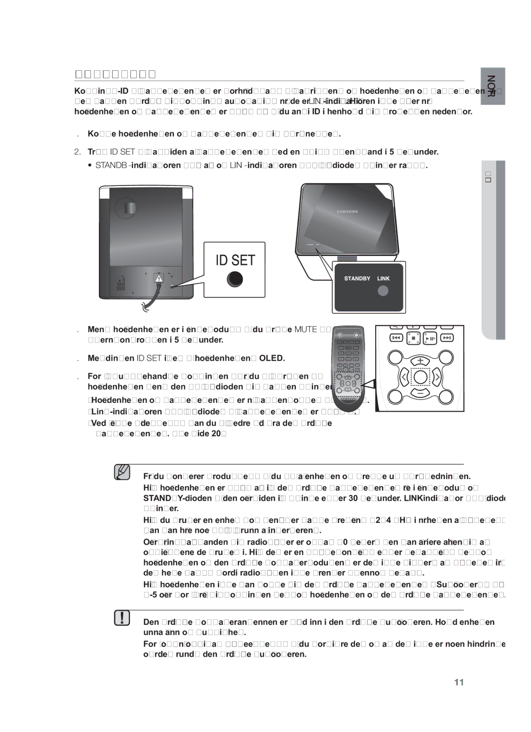 Samsung HW-F750/XE, HW-F751/XE manual Koble TIL DEN Trådløse Subwooferen, Tilkoblinger 