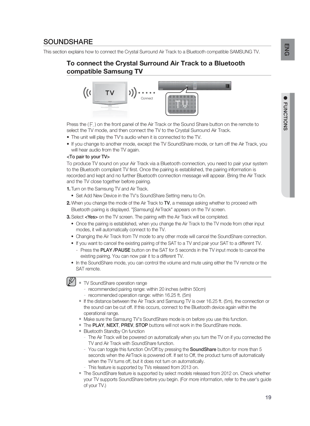 Samsung HW-F850/ZA user manual Soundshare 