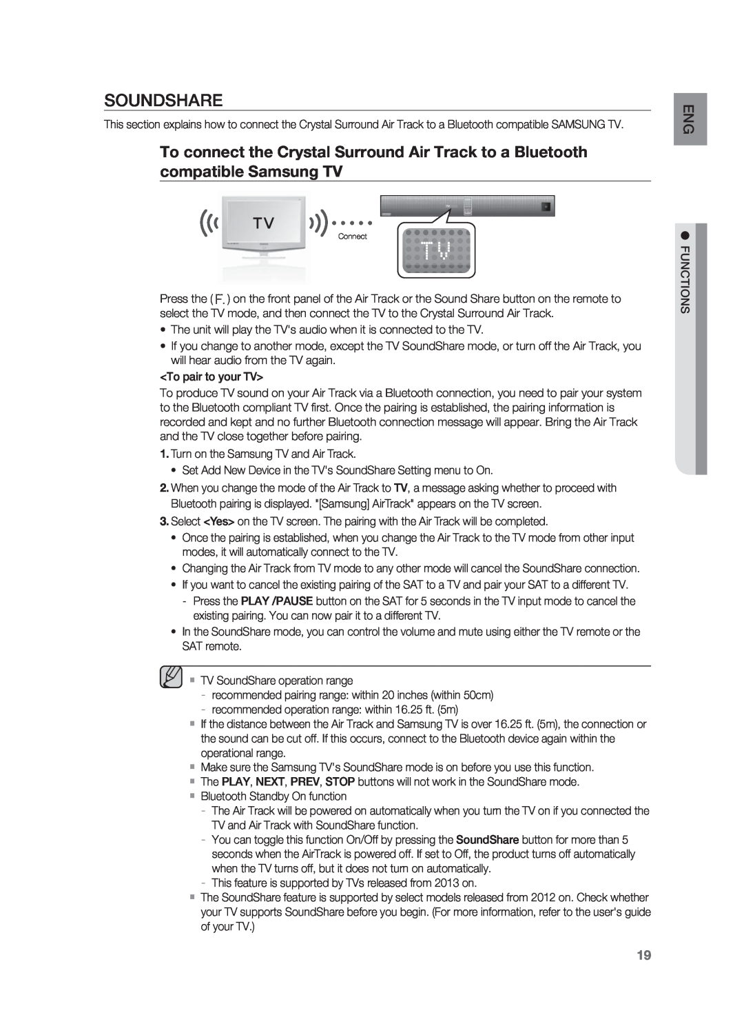 Samsung HW-F850/ZA user manual Soundshare 