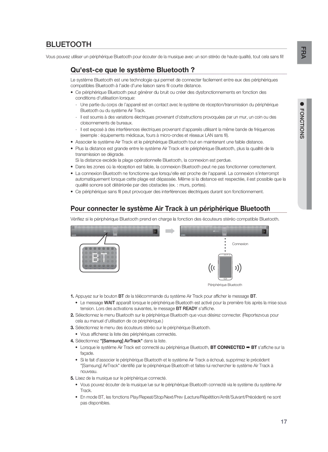 Samsung HW-F850/ZF manual Quest-ce que le système Bluetooth ? 