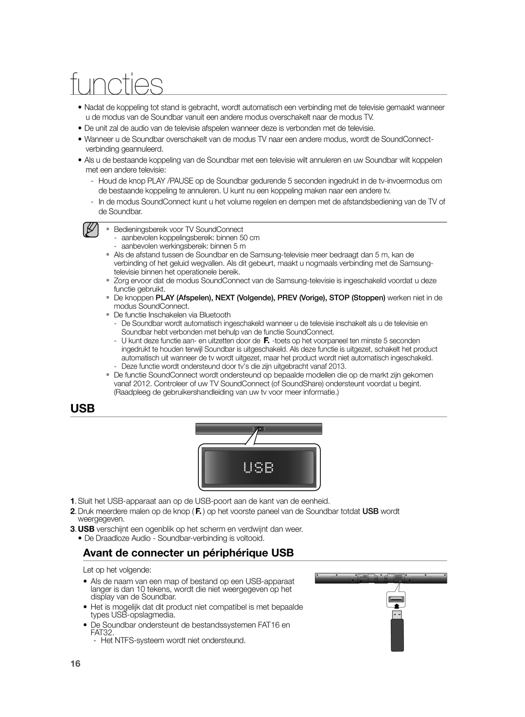 Samsung HW-H355/EN, HW-H355/XN manual Usb 