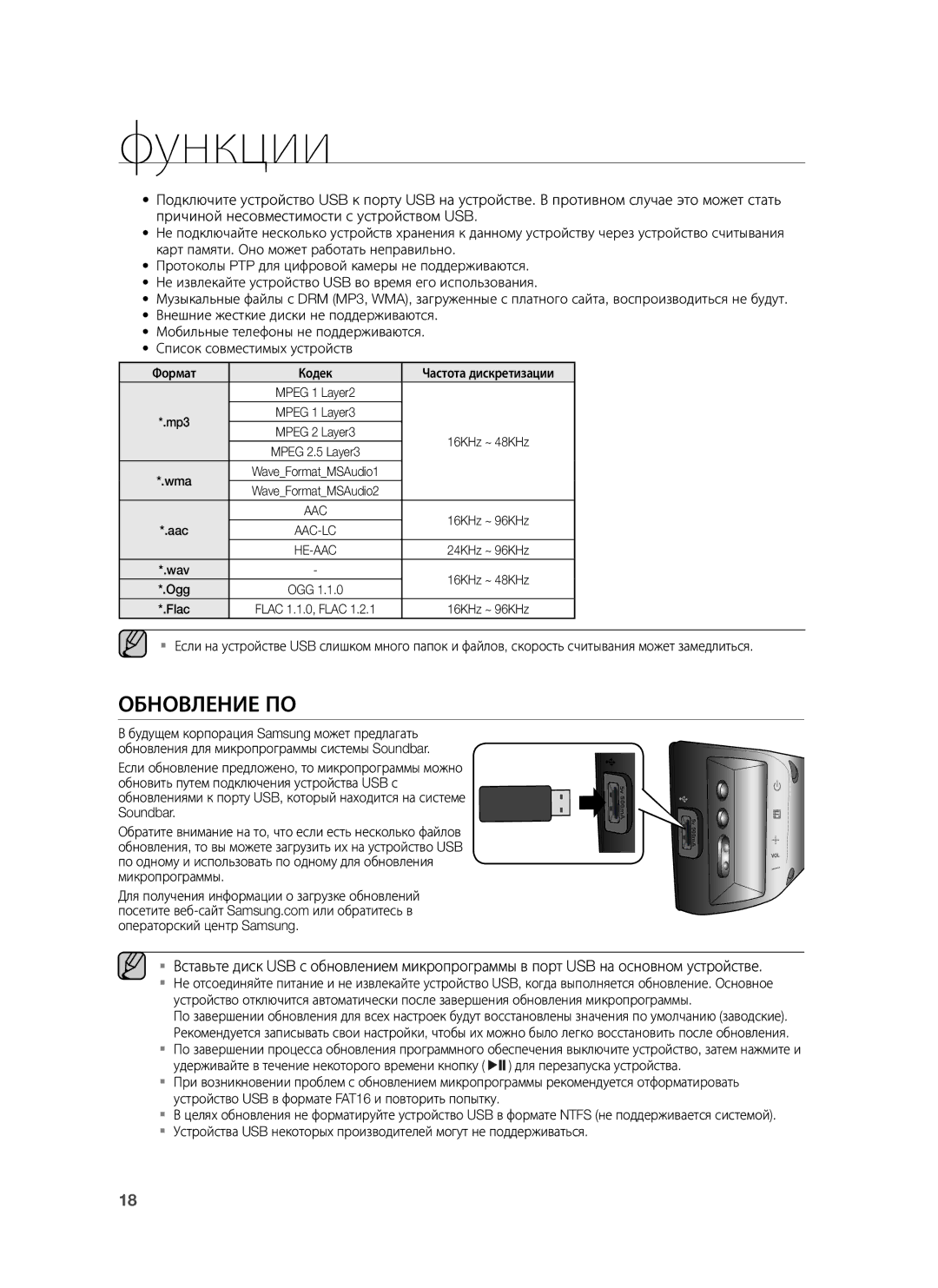 Samsung HW-H430/RU manual Обновление ПО 