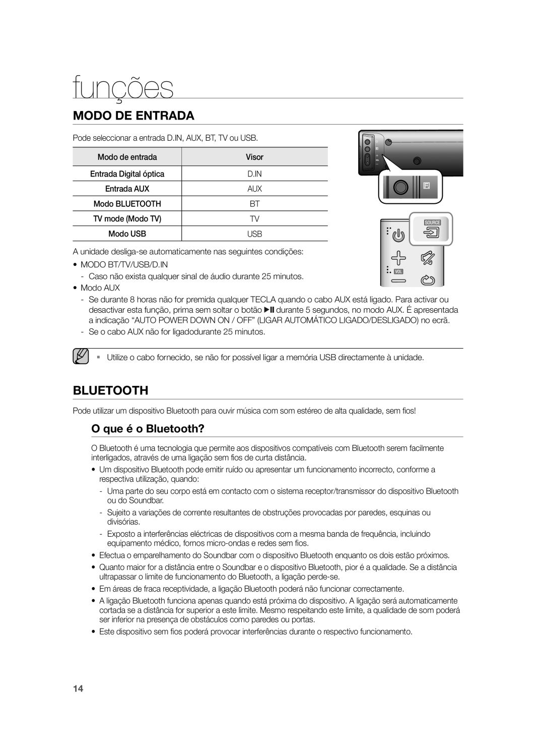 Samsung HW-H430/ZF manual Funções, Que é o Bluetooth?, Modo Bluetooth 