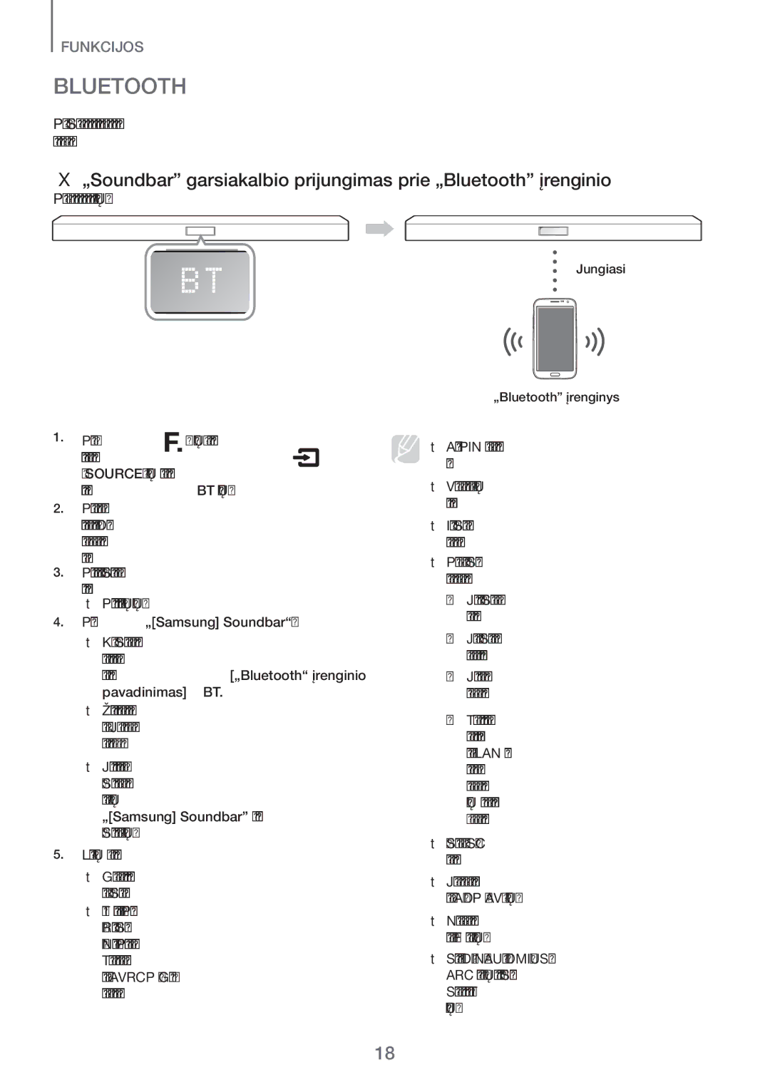 Samsung HW-H450/EN, HW-H551/EN manual Bluetooth 