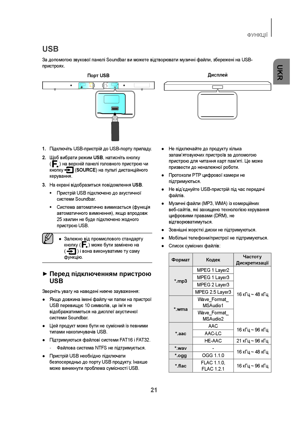 Samsung HW-H450/RU manual + Перед підключенням пристрою, Вона виконуватиме ту саму функцію, 21 кГц ~ 96 кГц 