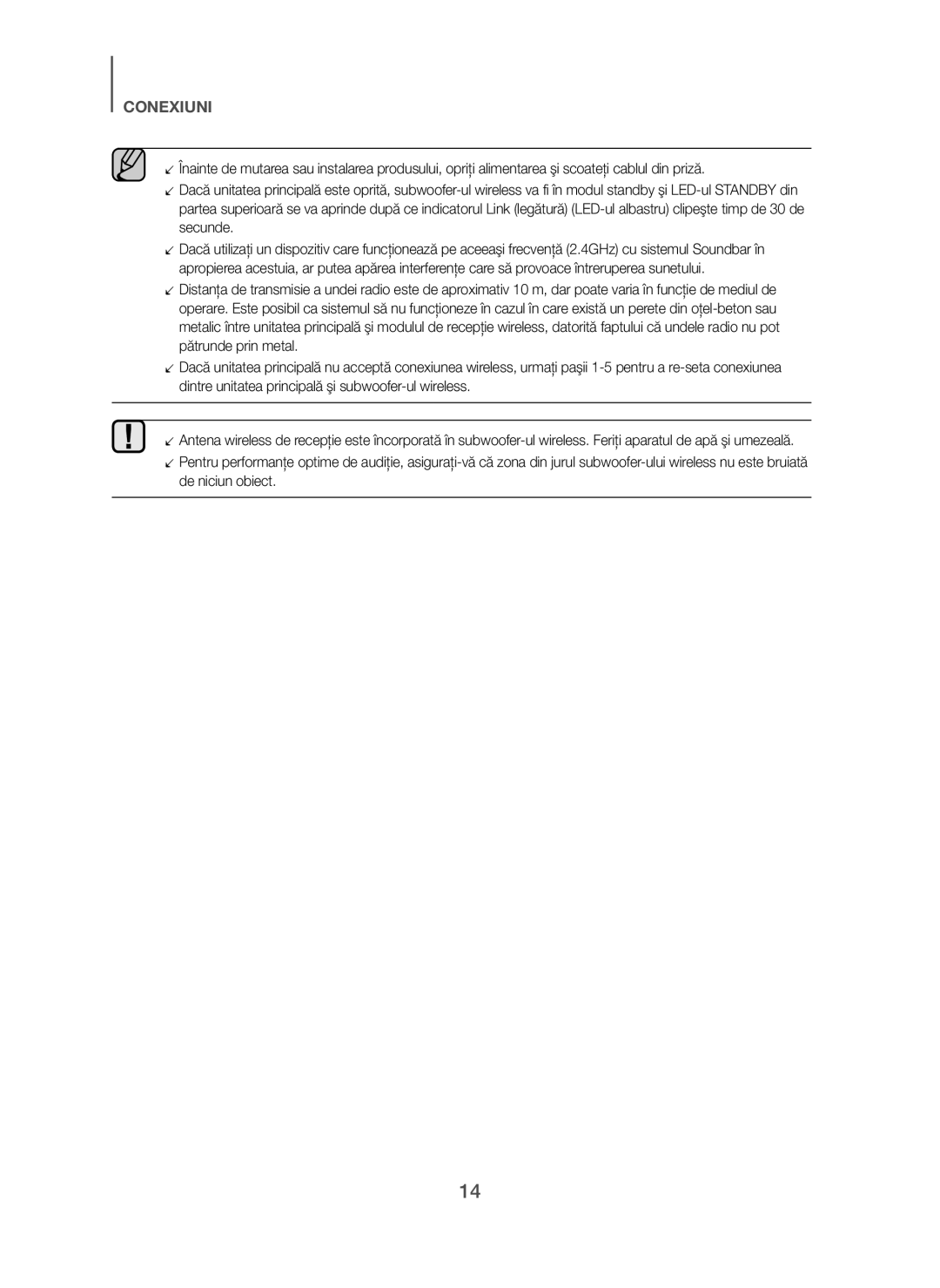 Samsung HW-H450/XE, HW-H450/TK, HW-H450/EN, HW-H450/ZF, HW-H450/XN manual Conexiuni 