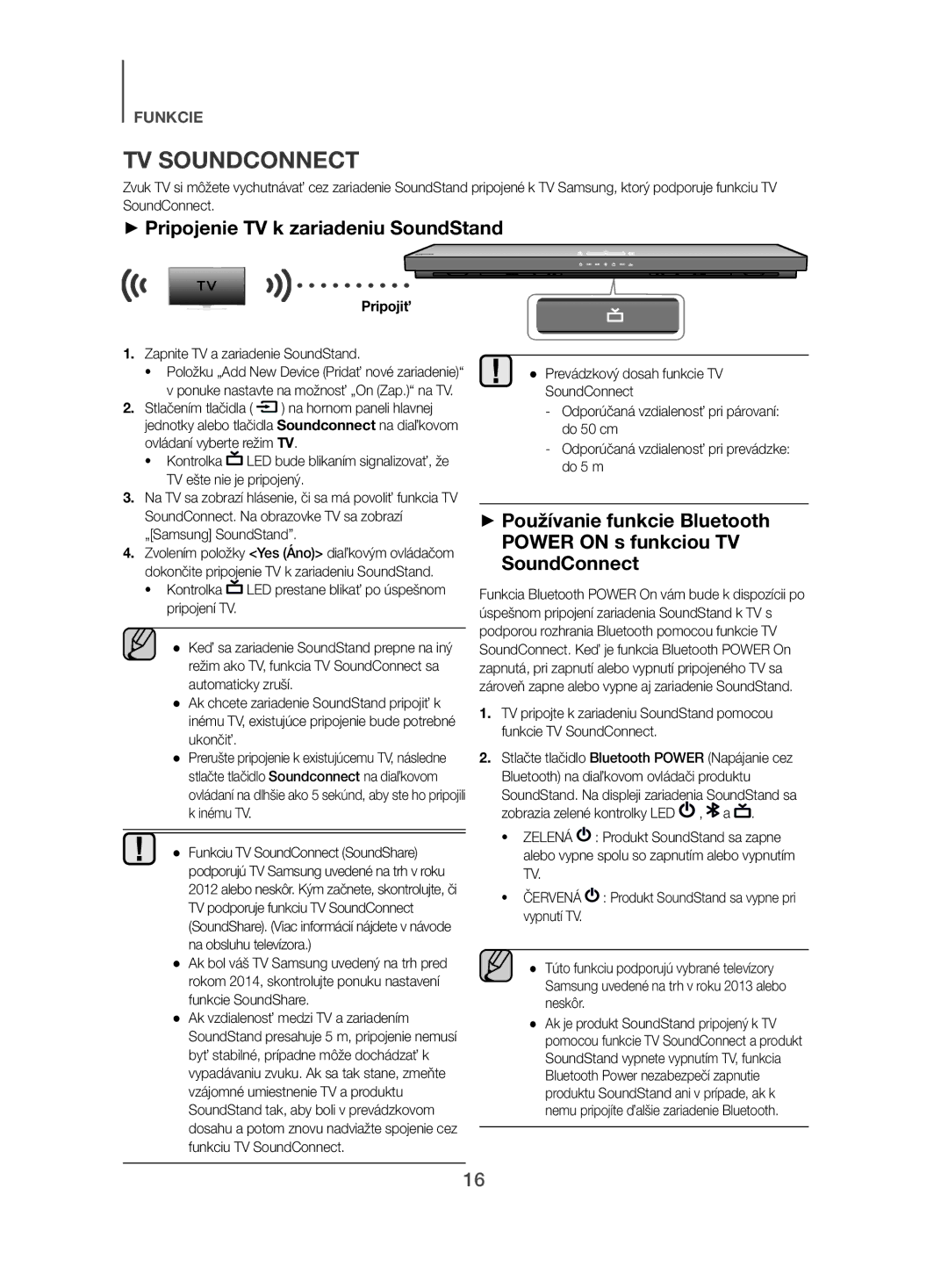 Samsung HW-H500/EN manual ++Pripojenie TV k zariadeniu SoundStand, Pripojiť, Zapnite TV a zariadenie SoundStand 