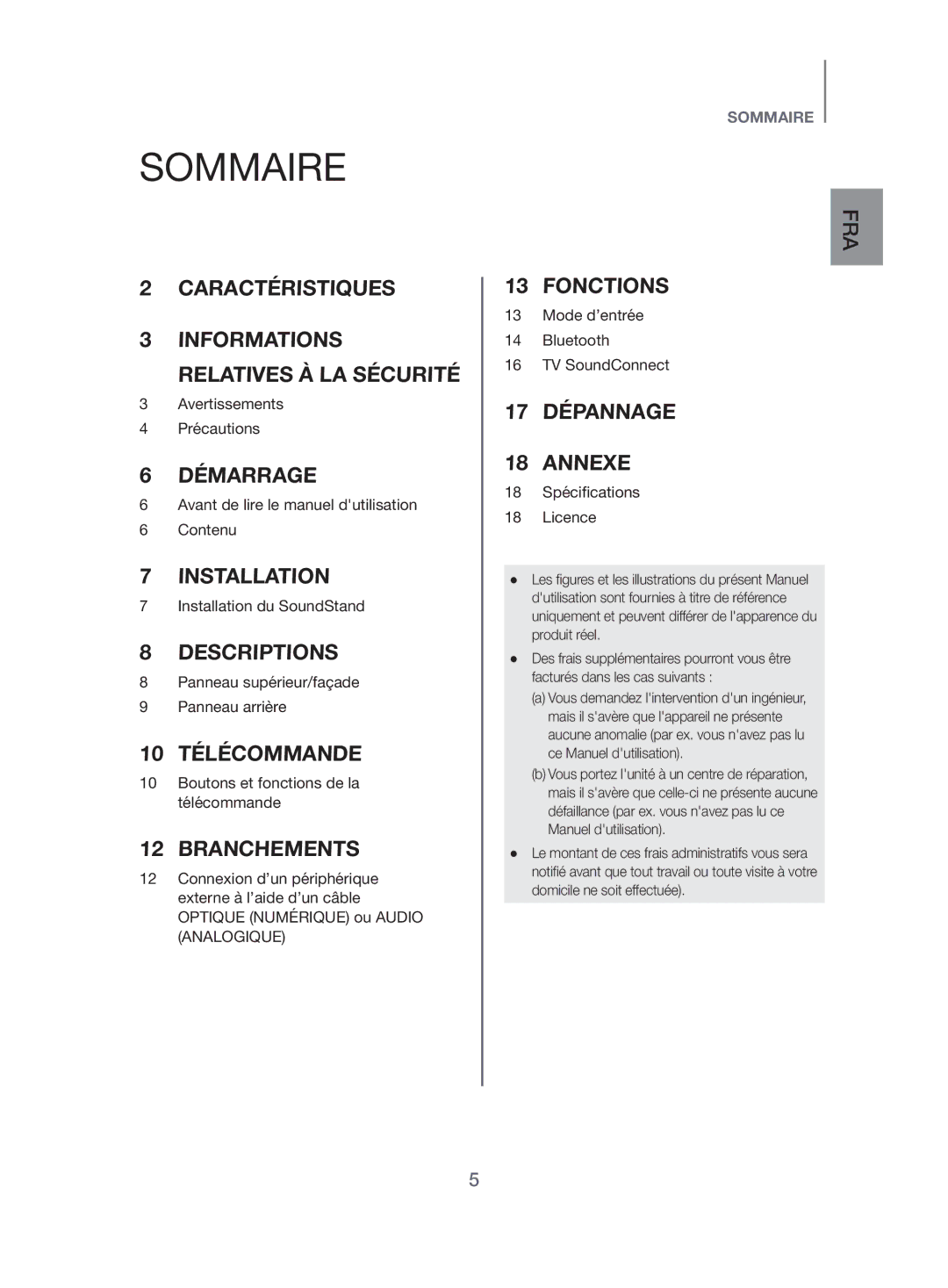 Samsung HW-H500/EN manual Sommaire, Branchements 