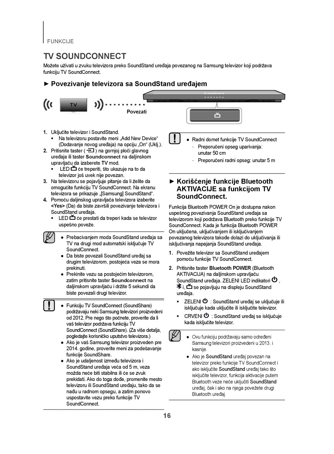 Samsung HW-H500/EN manual ++Povezivanje televizora sa SoundStand uređajem, Povezati, Uključite televizor i SoundStand 