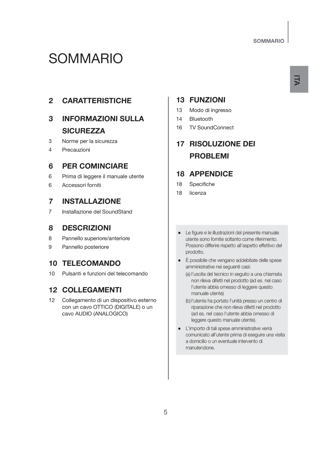 Samsung HW-H500/EN manual Sommario, Collegamenti 