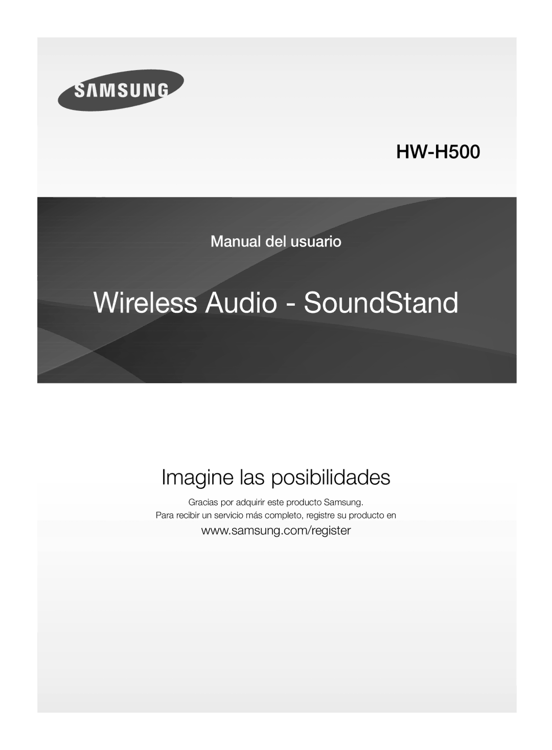 Samsung HW-H500/ZF manual Imagine las posibilidades 