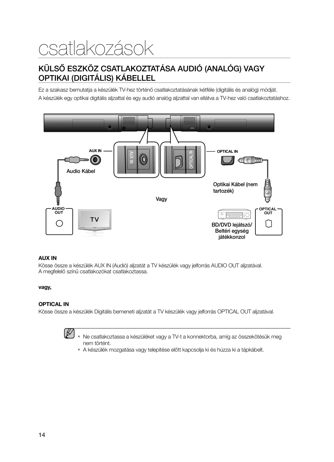 Samsung HW-H550/XN, HW-H550/EN, HW-H551/EN, HW-H551/XN manual Aux 