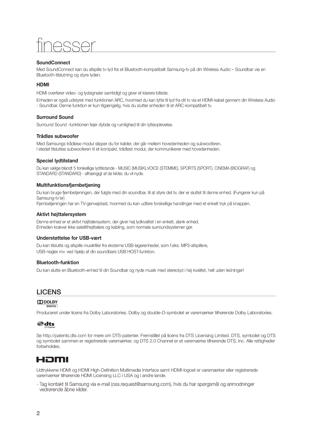 Samsung HW-H550/XE, HW-H551/XE manual Finesser, SoundConnect 