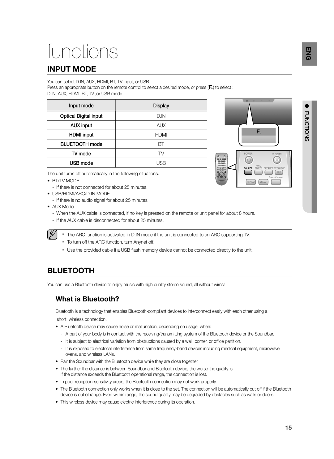 Samsung HW-H550/SQ, HW-H551/SQ manual Functions, What is Bluetooth? 