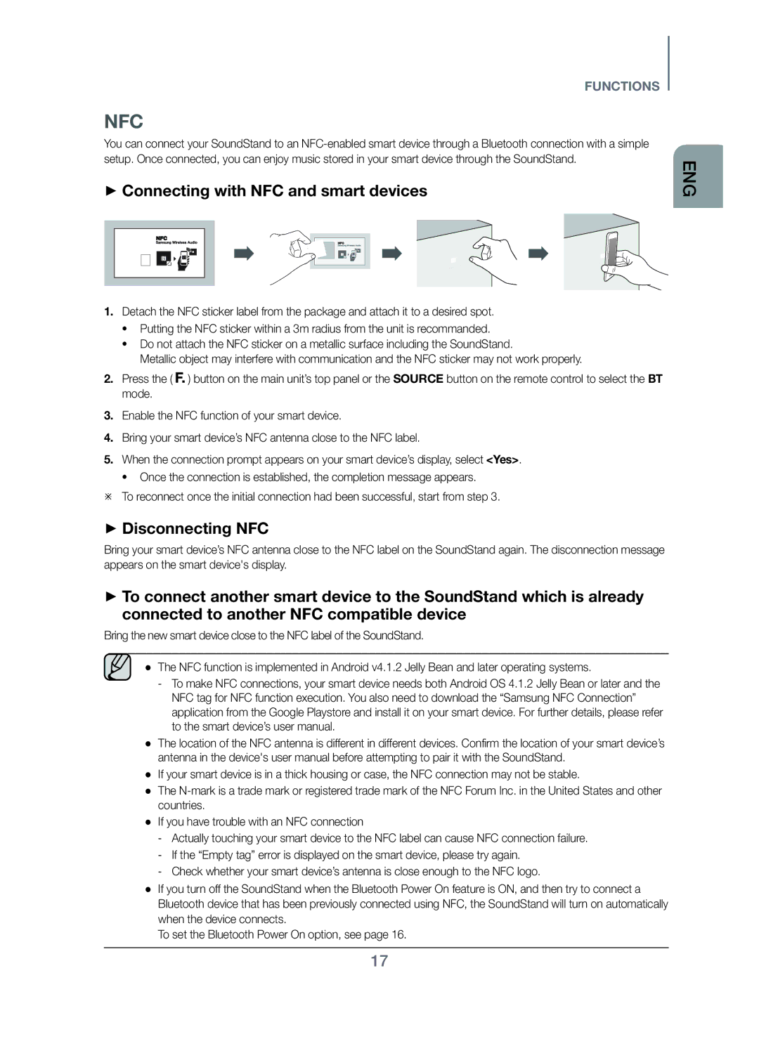 Samsung HW-H600/SQ manual Nfc 